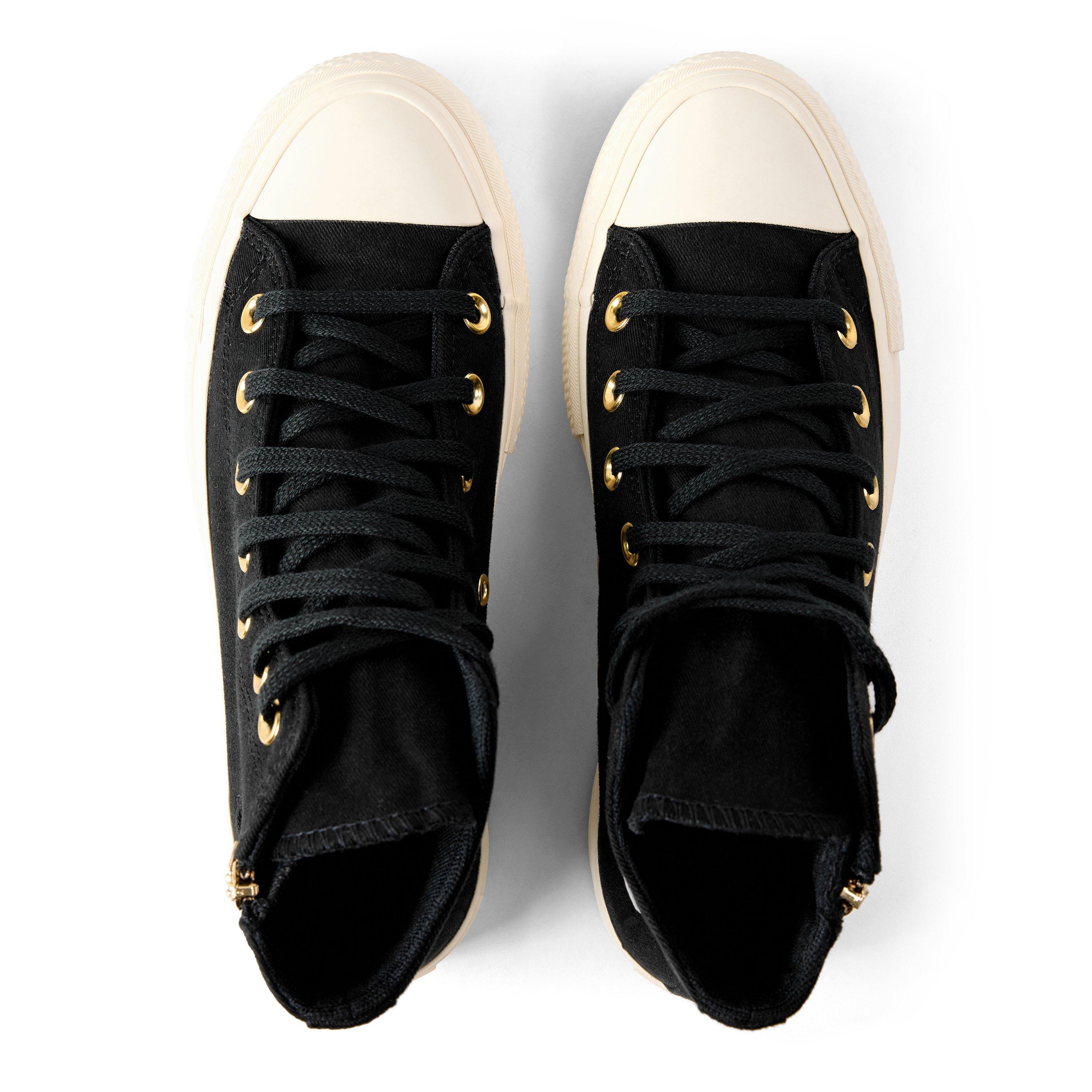 Black/Egret - Converse - Women's Chuck Taylor All Star Lift Canvas High-Top Trainers - 6
