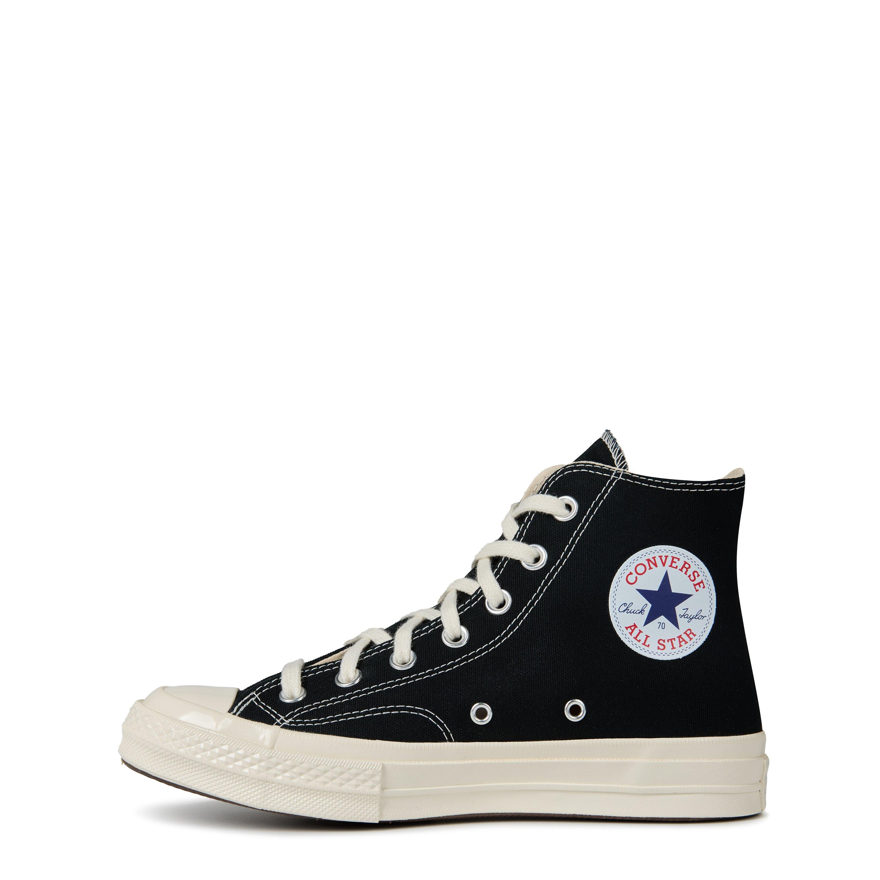 Black 1 - Comme des Garcons PLAY - Small Heart High Top - 3