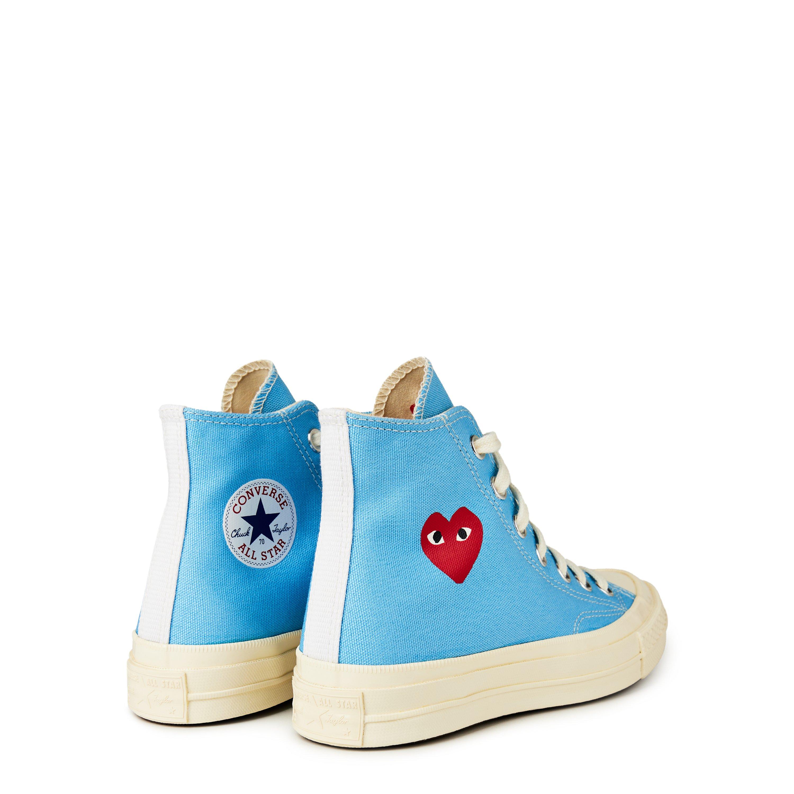 Blue - Comme des Garcons PLAY - Small Heart High Top - 4
