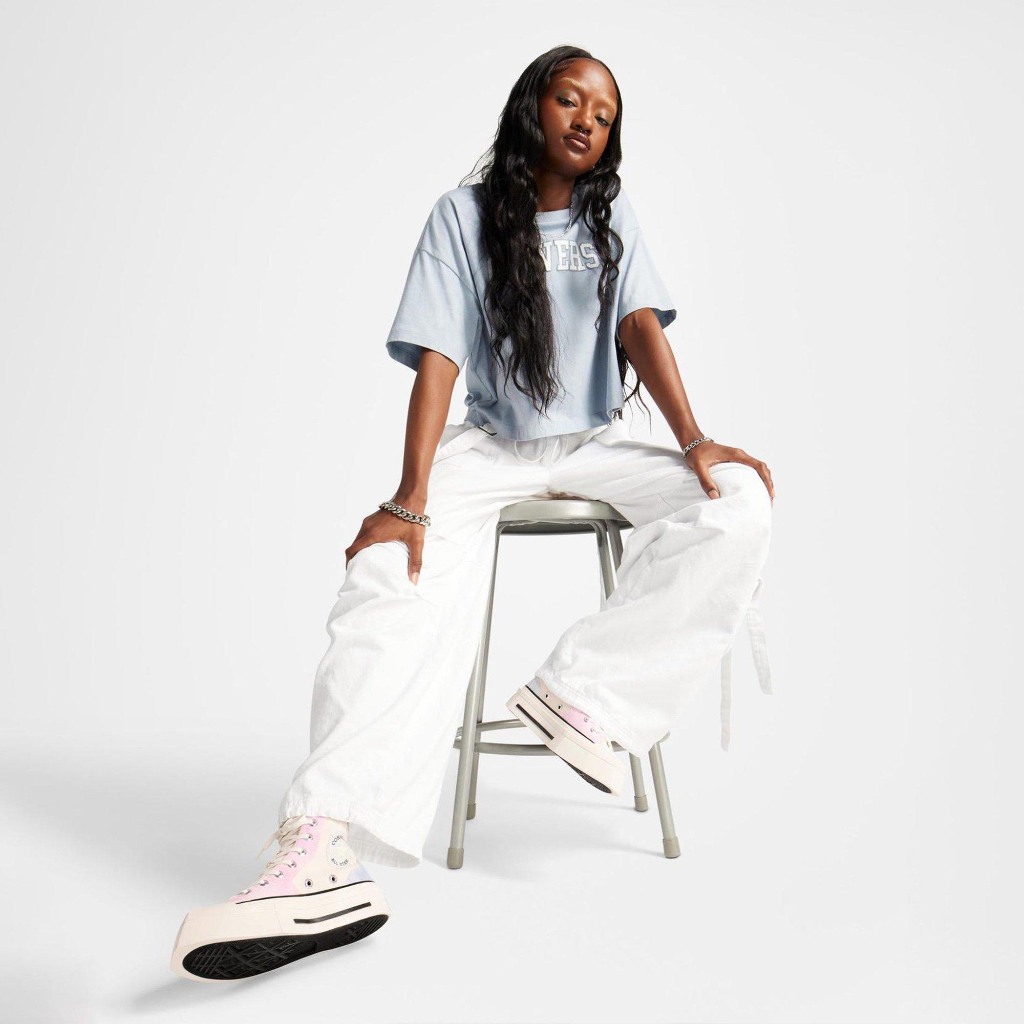 Lilac - Converse - Chuck 70 De Luxe Squared Color Block Hi Top Shoes - 9