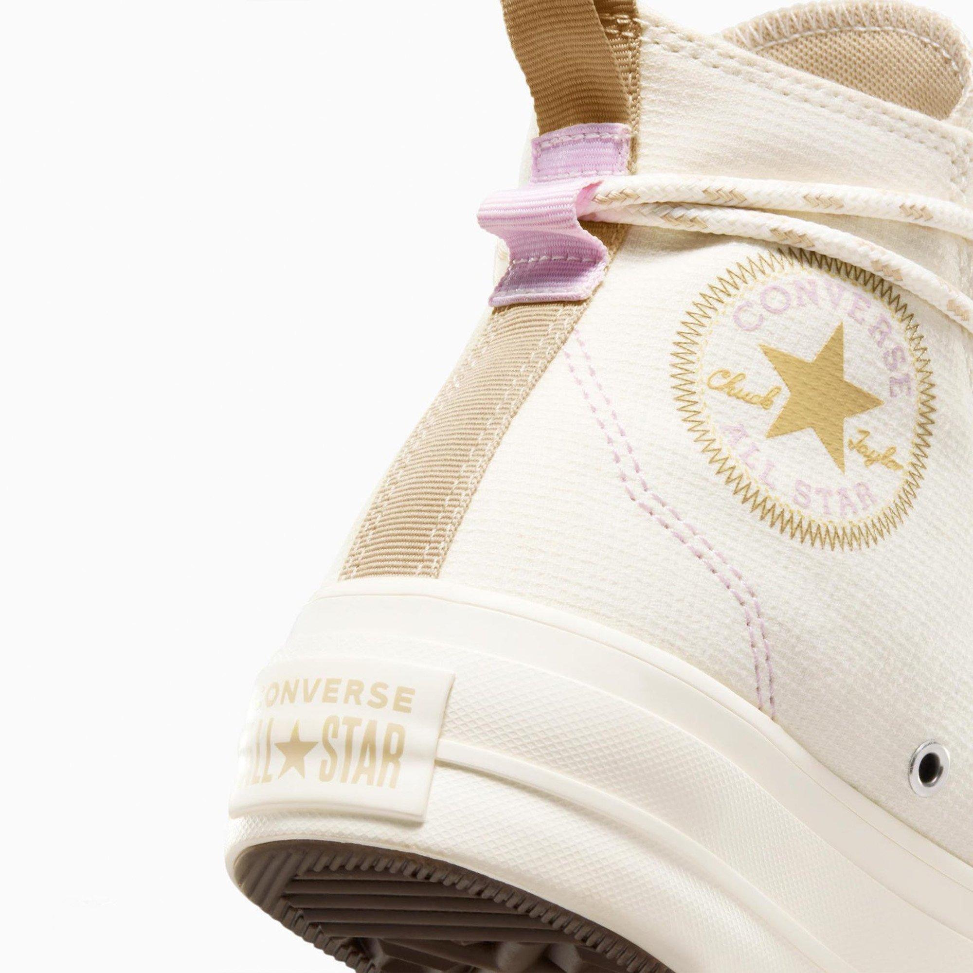 Beige - Converse - Converse Chuck Taylor All Star Lift High Top Sneakers Womens - 9