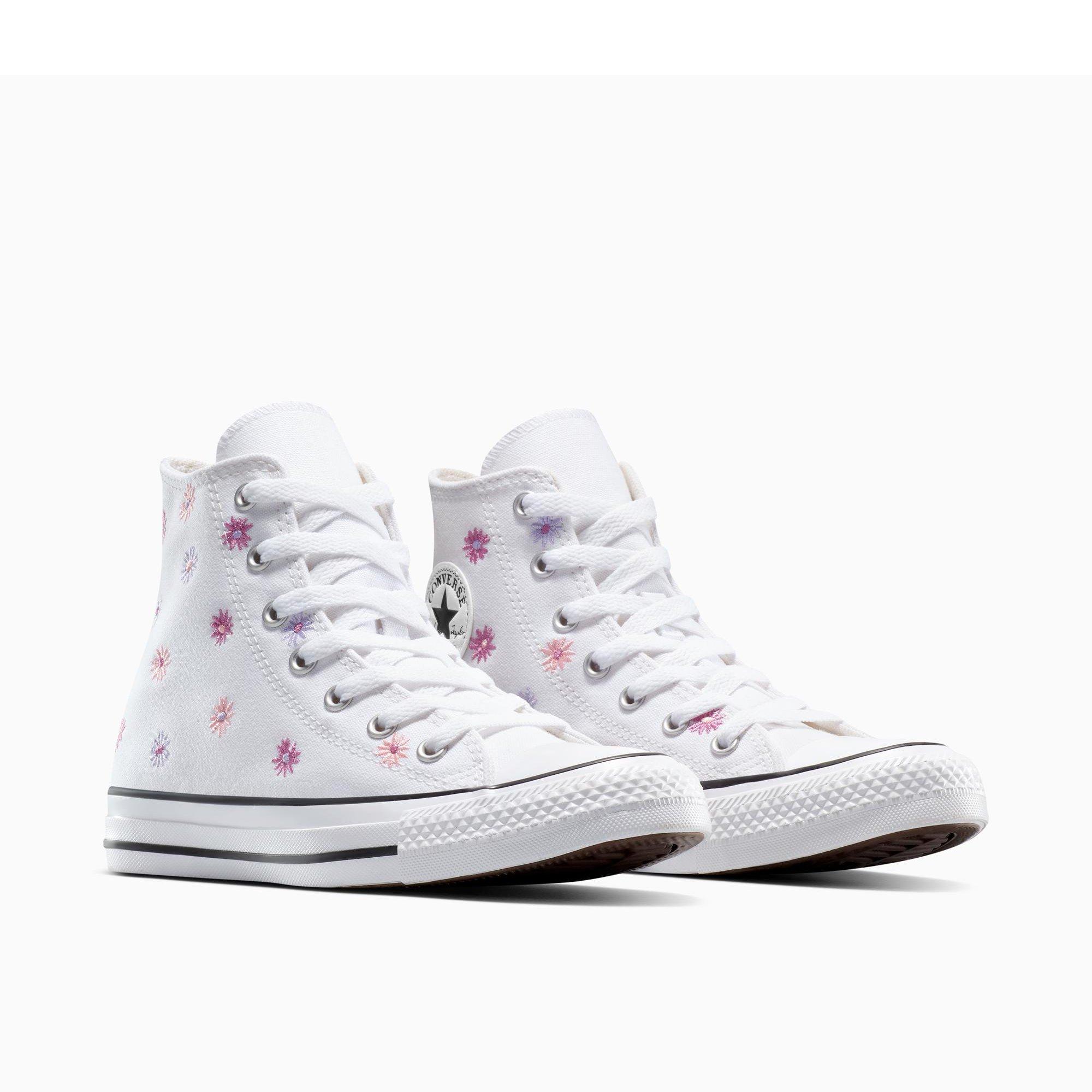 102-White/Lt - Converse - Women's Chuck Taylor All Star Canvas High-Top Trainers - 4