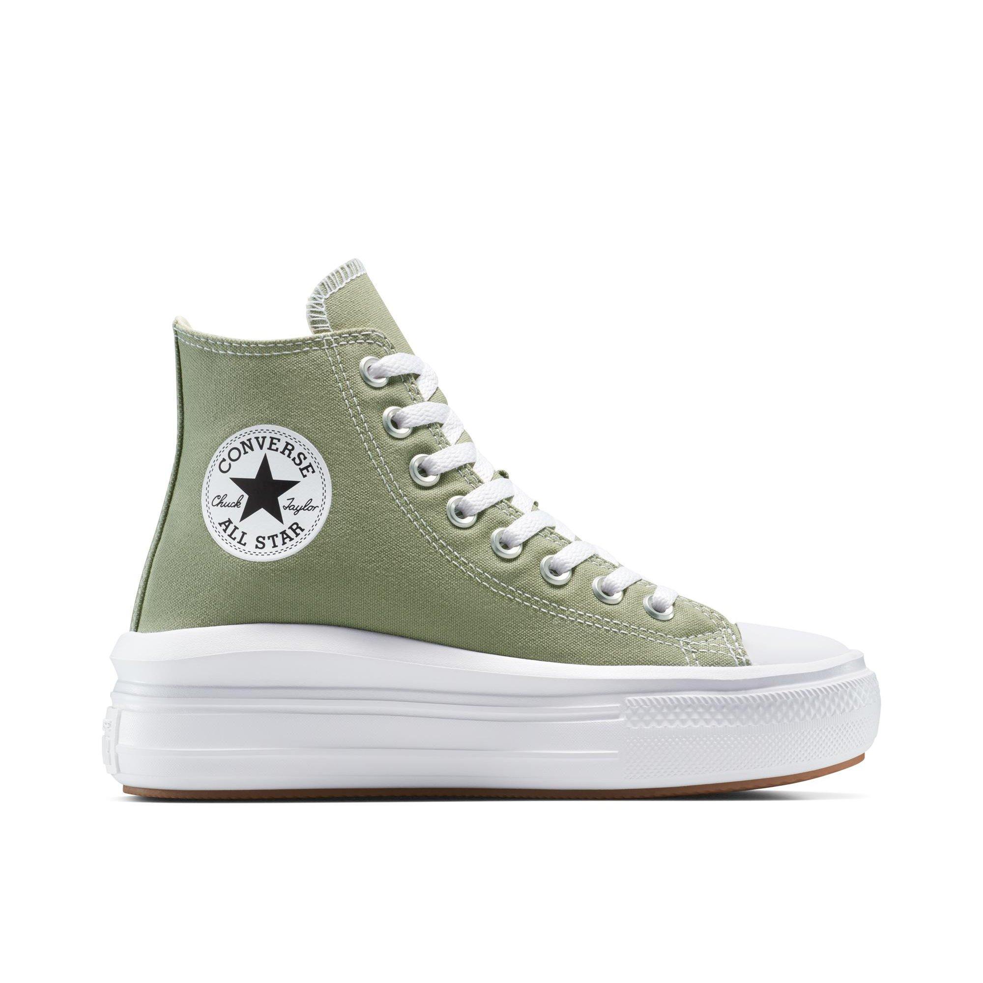 368-Light Fie - Converse - Women's Chuck Taylor All Star Mov Canvas High-Top Trainers - 1