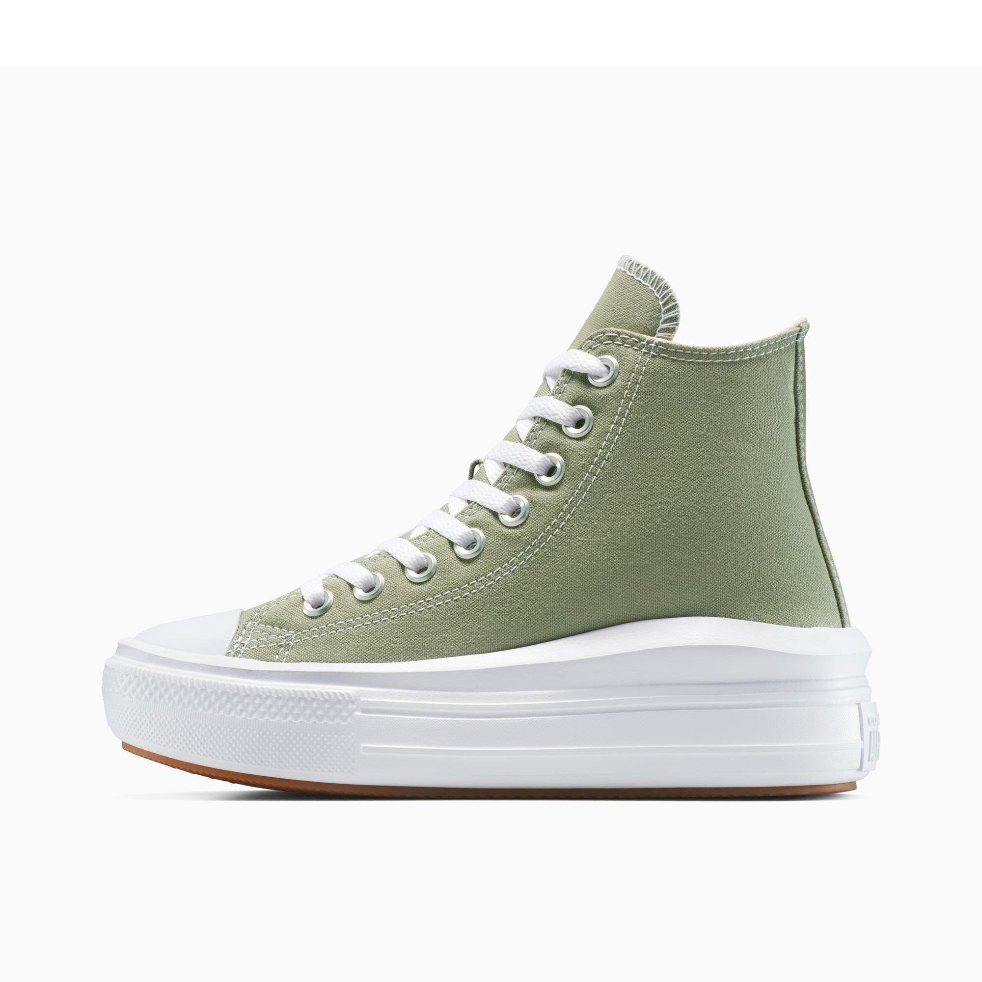368-Light Fie - Converse - Women's Chuck Taylor All Star Mov Canvas High-Top Trainers - 2