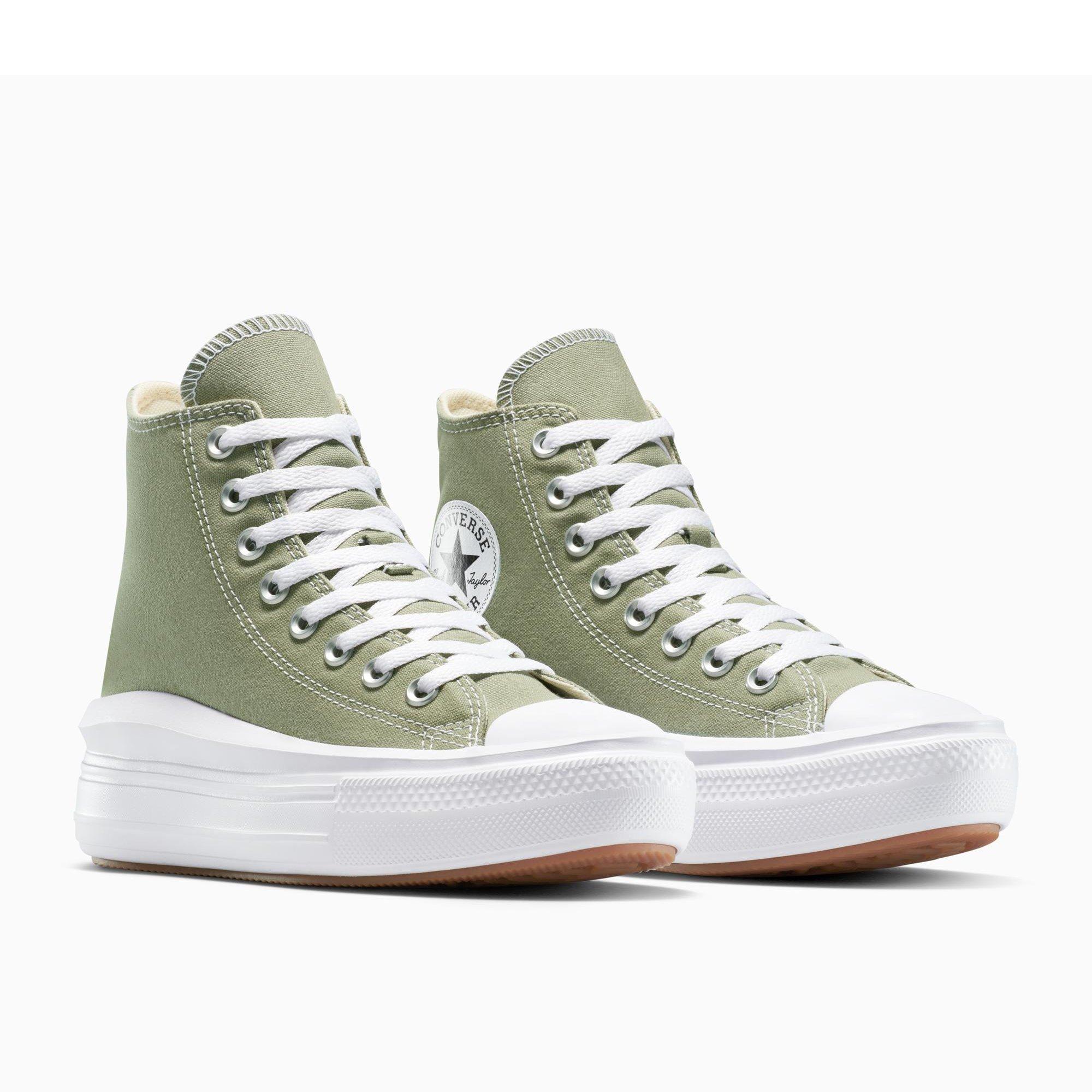 368-Light Fie - Converse - Women's Chuck Taylor All Star Mov Canvas High-Top Trainers - 4