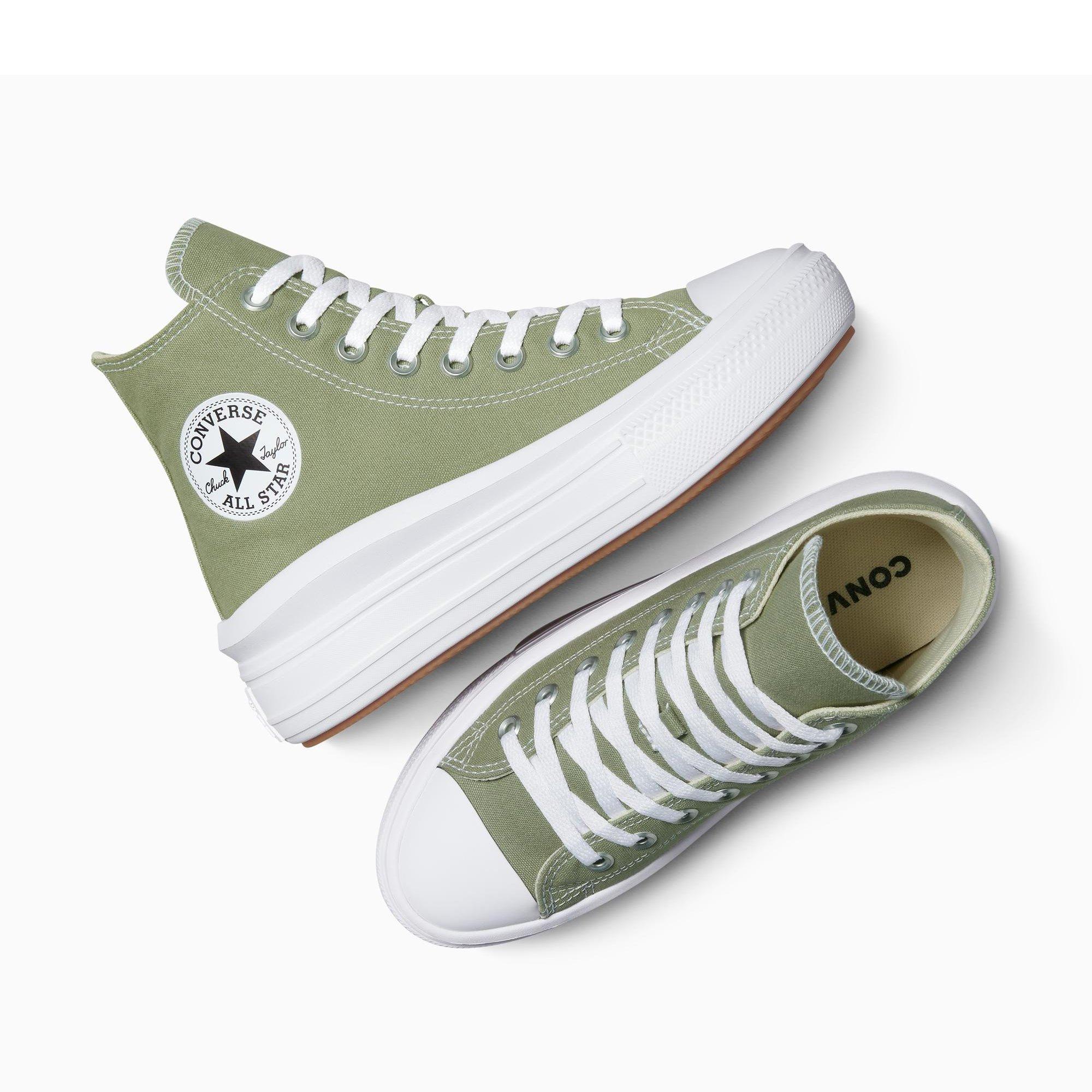 368-Light Fie - Converse - Women's Chuck Taylor All Star Mov Canvas High-Top Trainers - 5