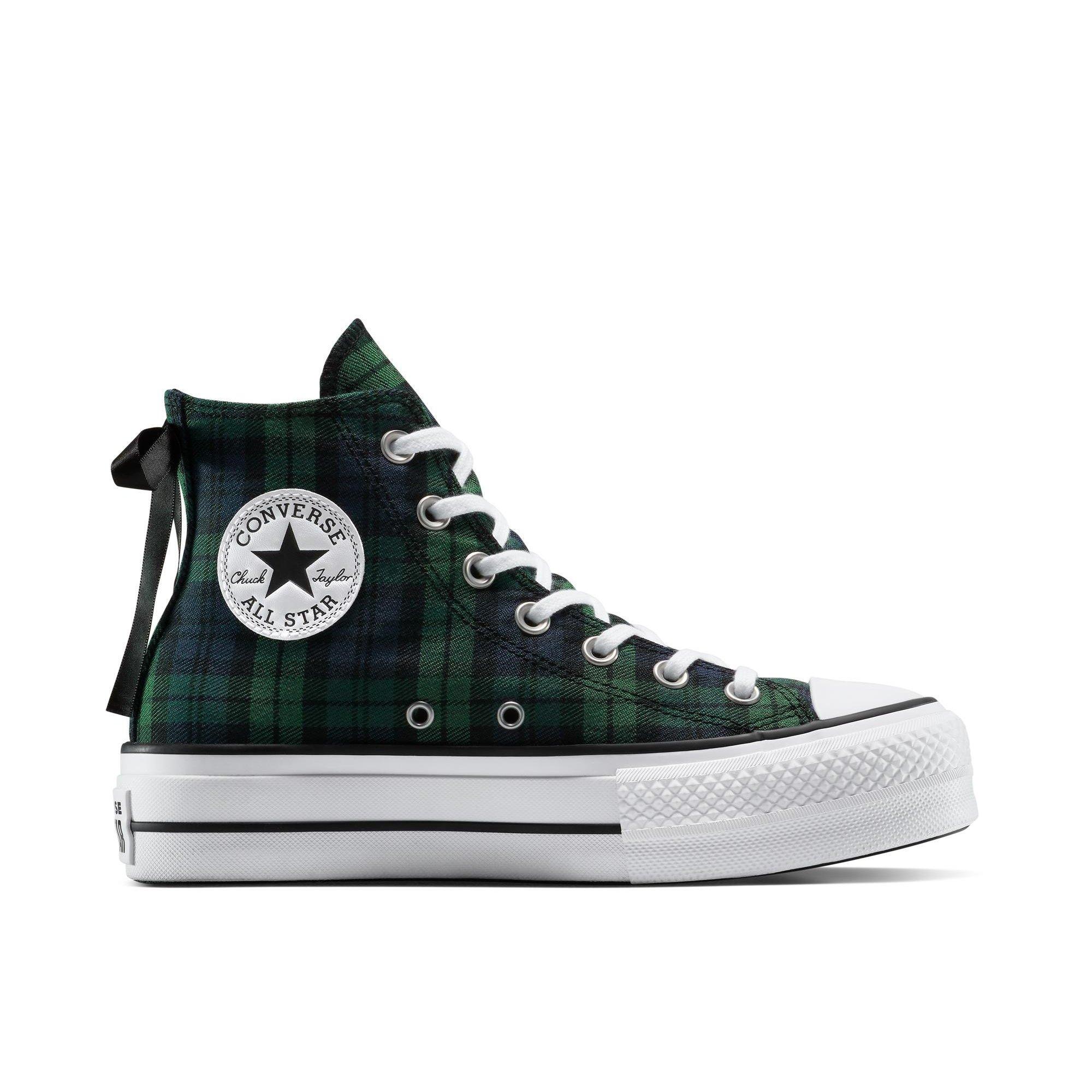 410-Navy/Blac - Converse - Women's Chuck Taylor All Star Lif Canvas High-Top Trainers - 1