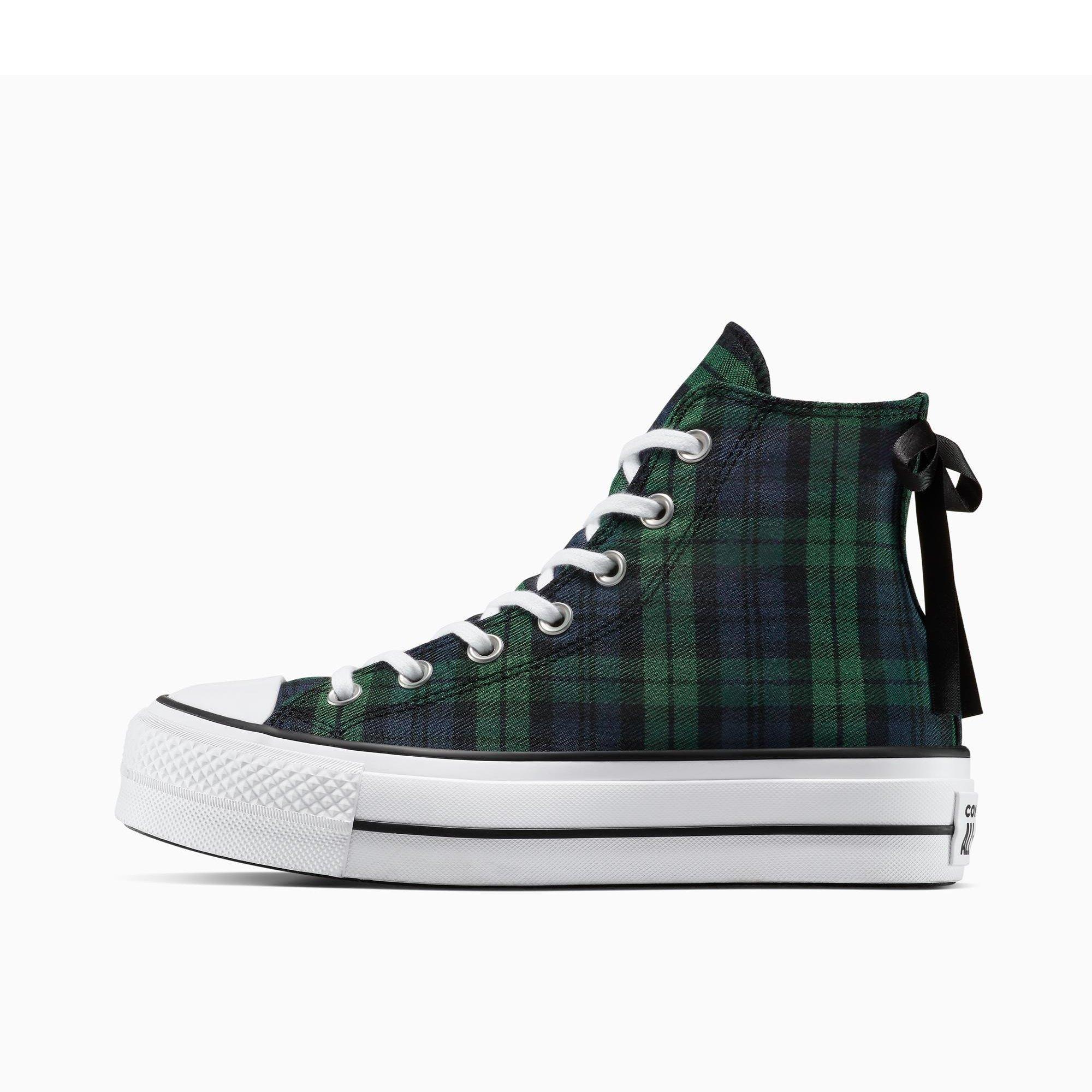 410-Navy/Blac - Converse - Women's Chuck Taylor All Star Lif Canvas High-Top Trainers - 2