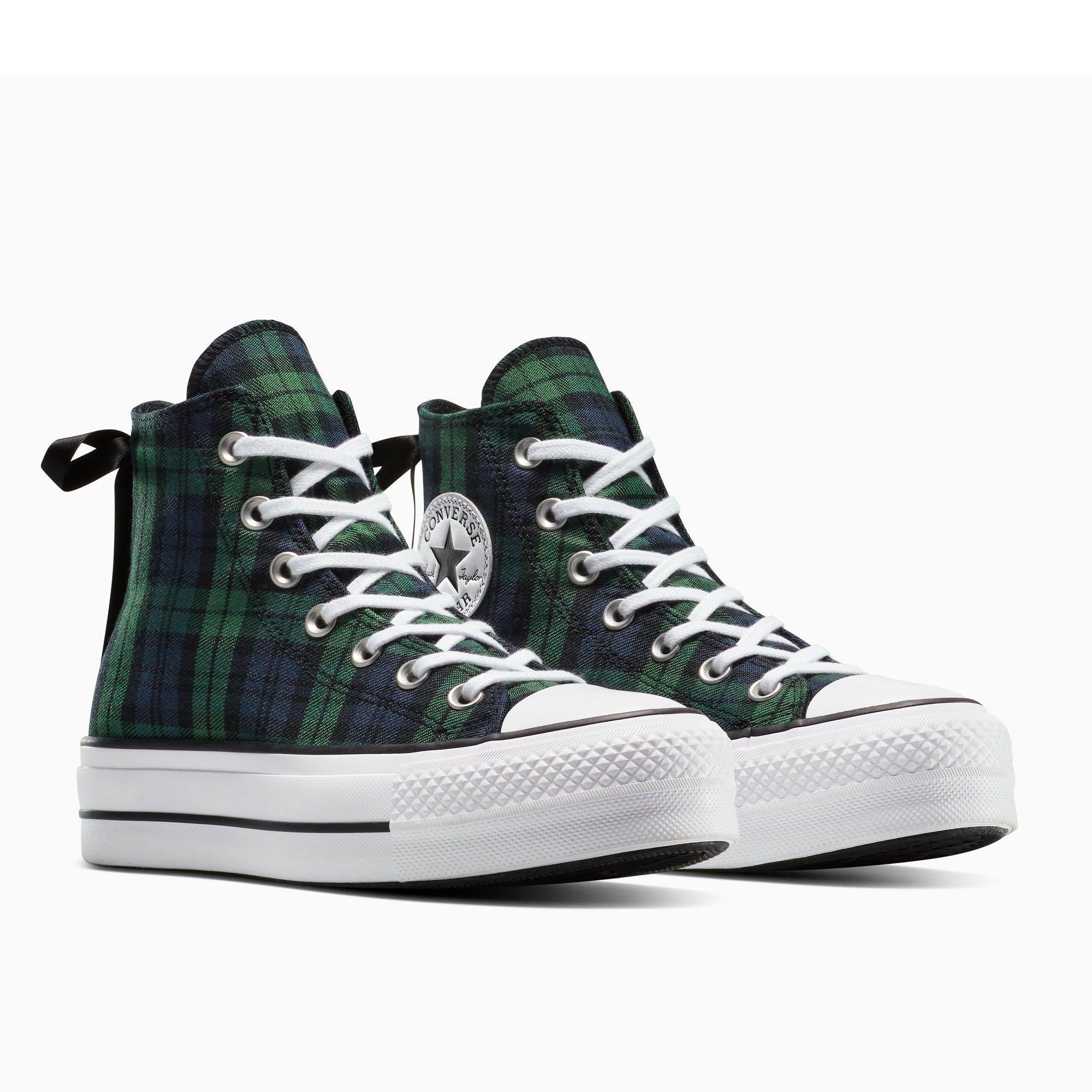 410-Navy/Blac - Converse - Women's Chuck Taylor All Star Lif Canvas High-Top Trainers - 3