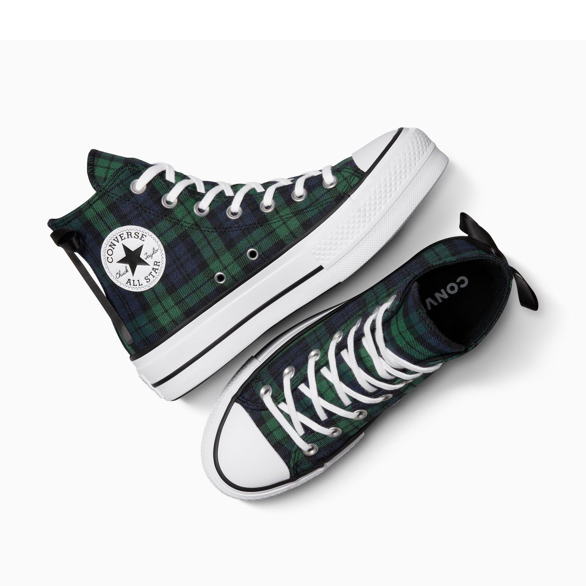410-Navy/Blac - Converse - Women's Chuck Taylor All Star Lif Canvas High-Top Trainers - 5