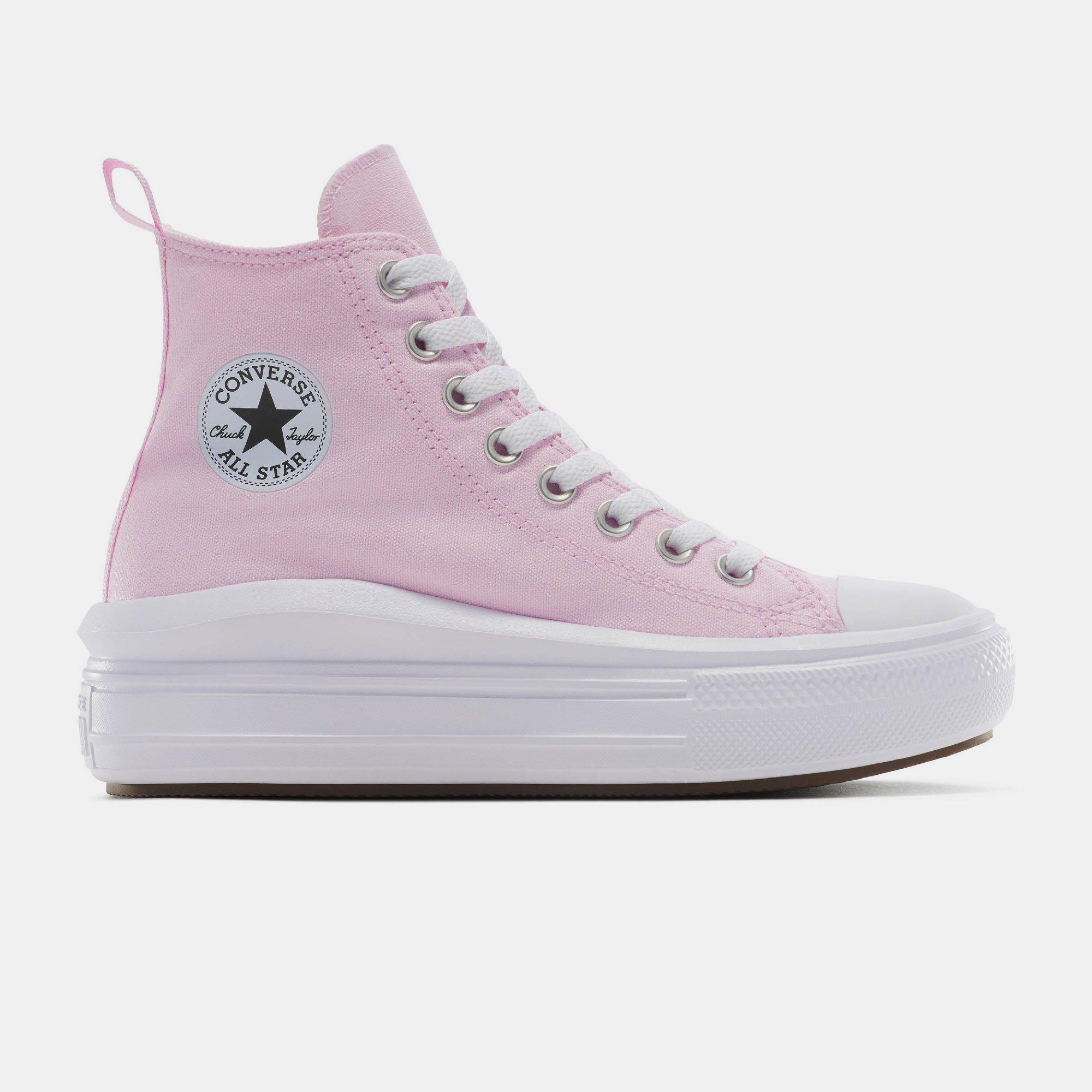668-New Found - Converse - Women's Chuck Taylor All Star Mov Canvas High-Top Trainers - 1