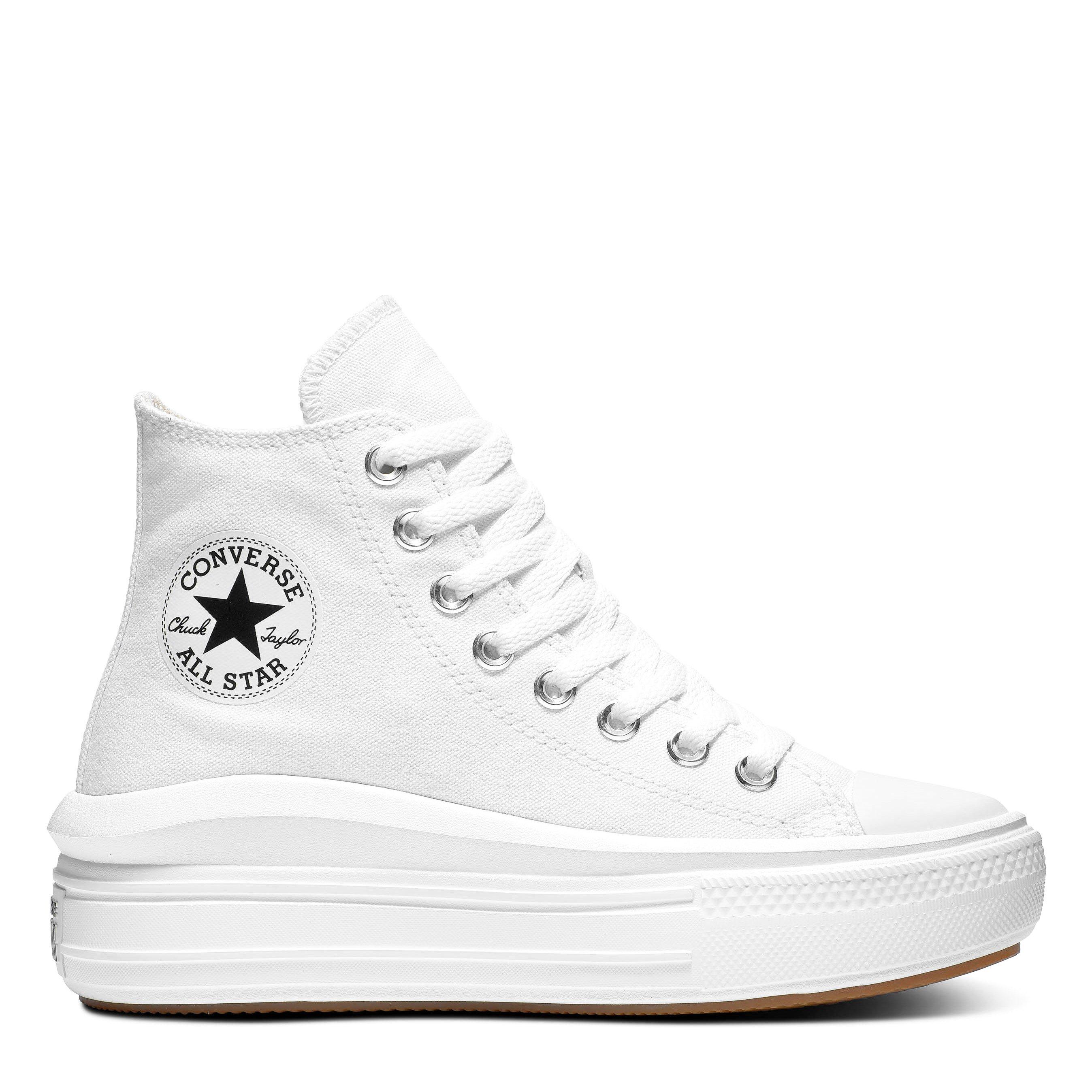 Converse Women's Chuck Taylor All Star Move - White/Blk 102 - 5.5 (38)