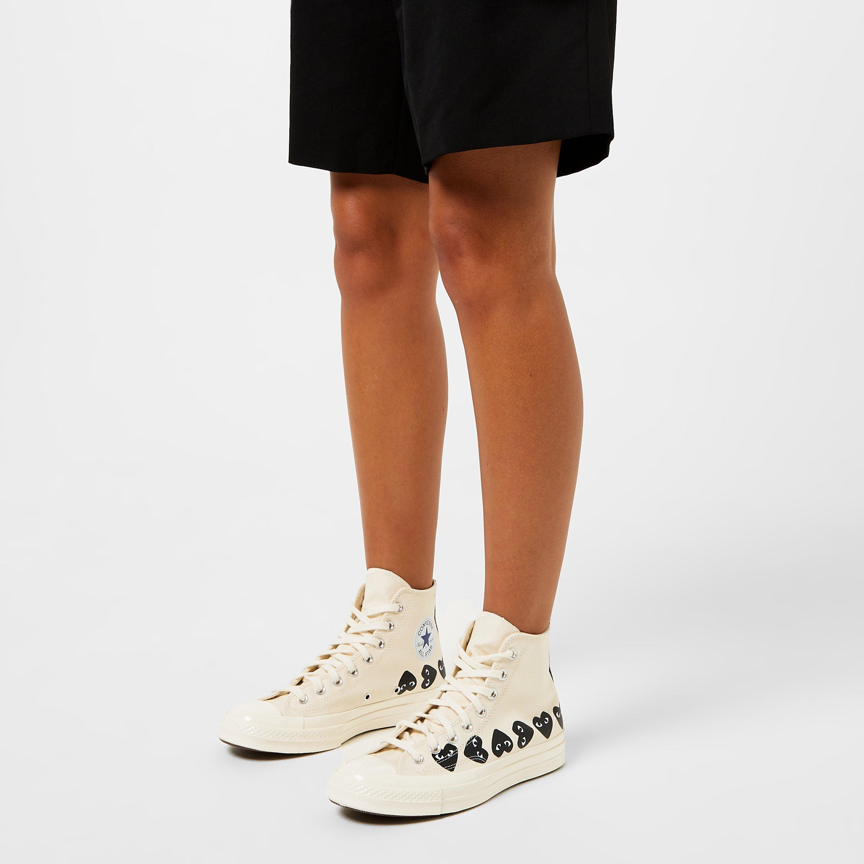 Beige - Comme des Garcons PLAY - Multi Heart High Top - 2