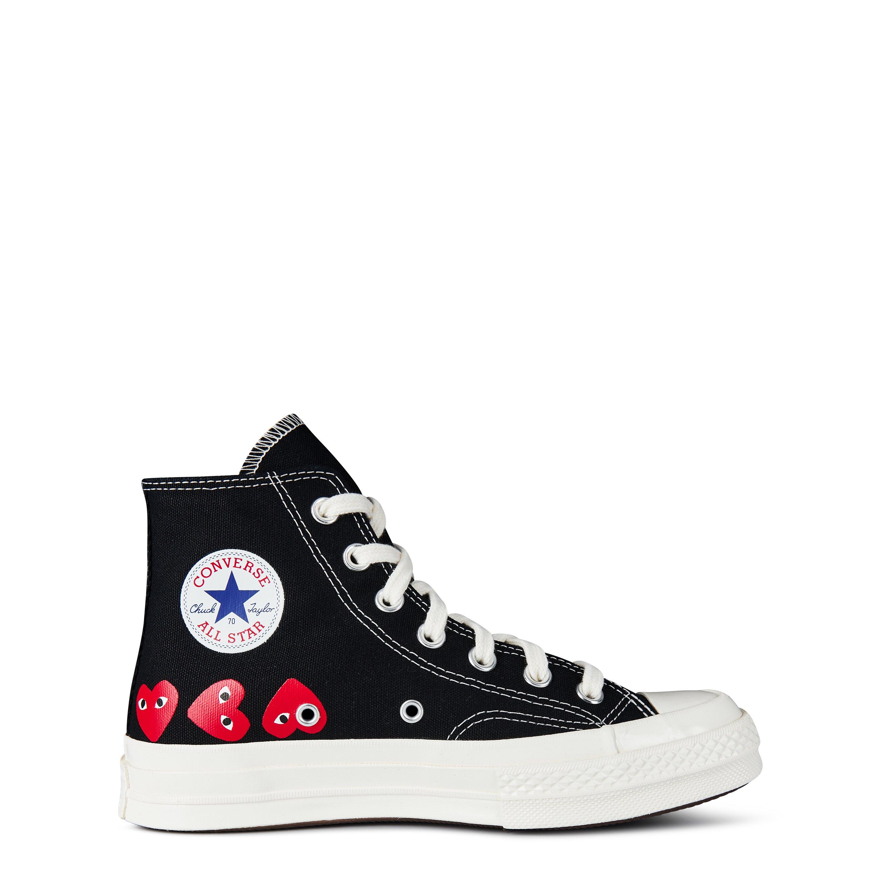 Comme des Garcons PLAY Multi Heart High Top Canvas High USC