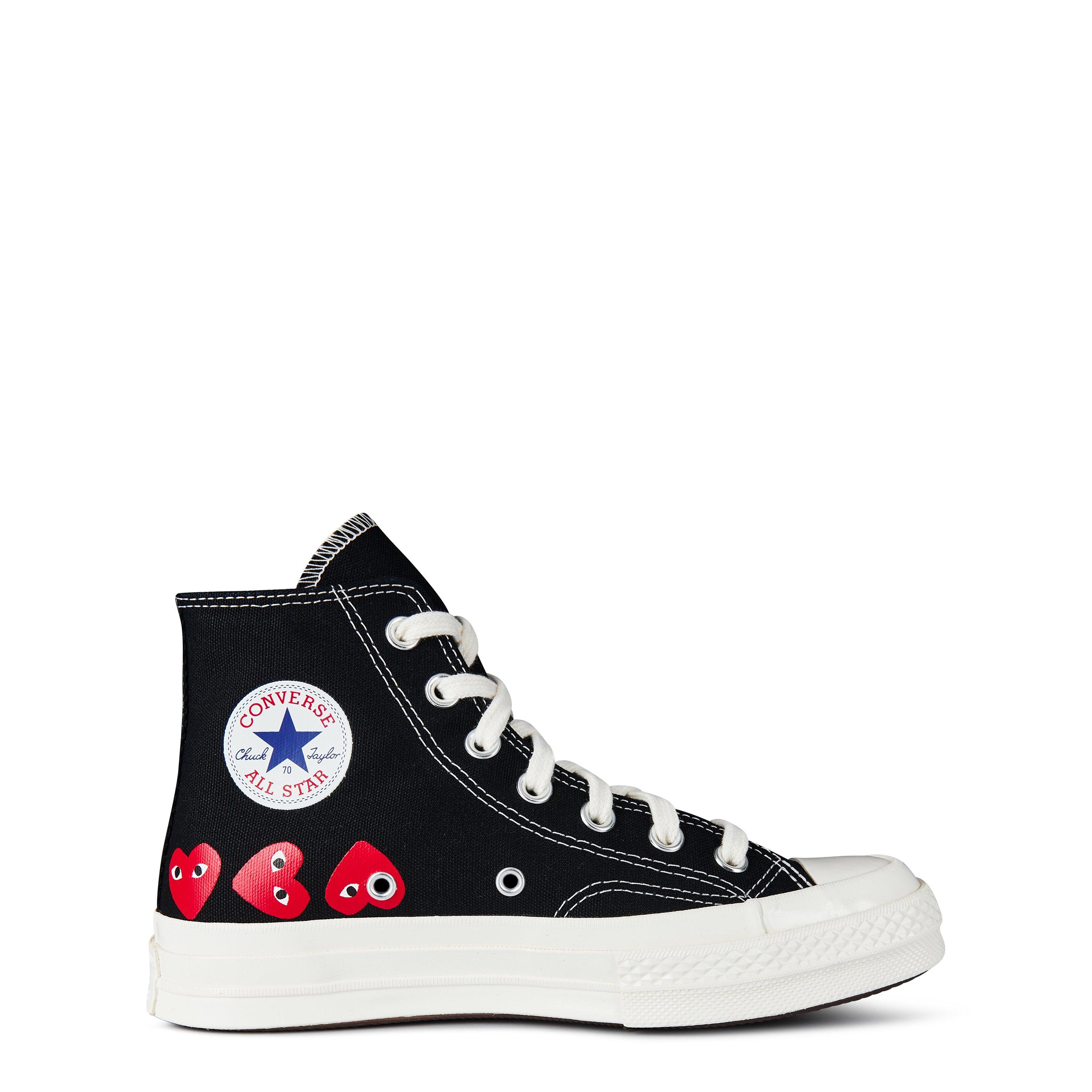 Black - Comme des Garcons PLAY - Multi Heart High Top - 1