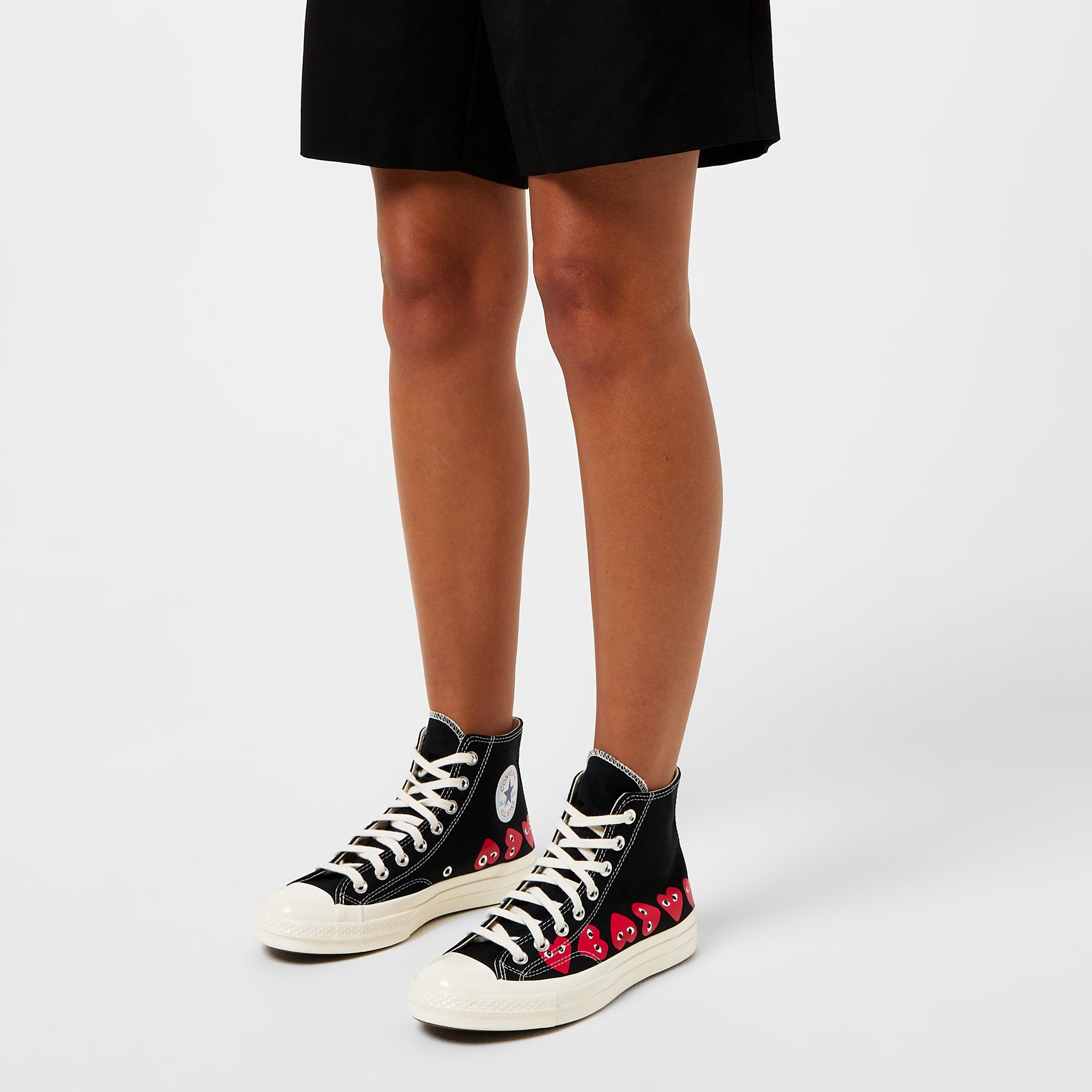 Black - Comme des Garcons PLAY - Multi Heart High Top - 2
