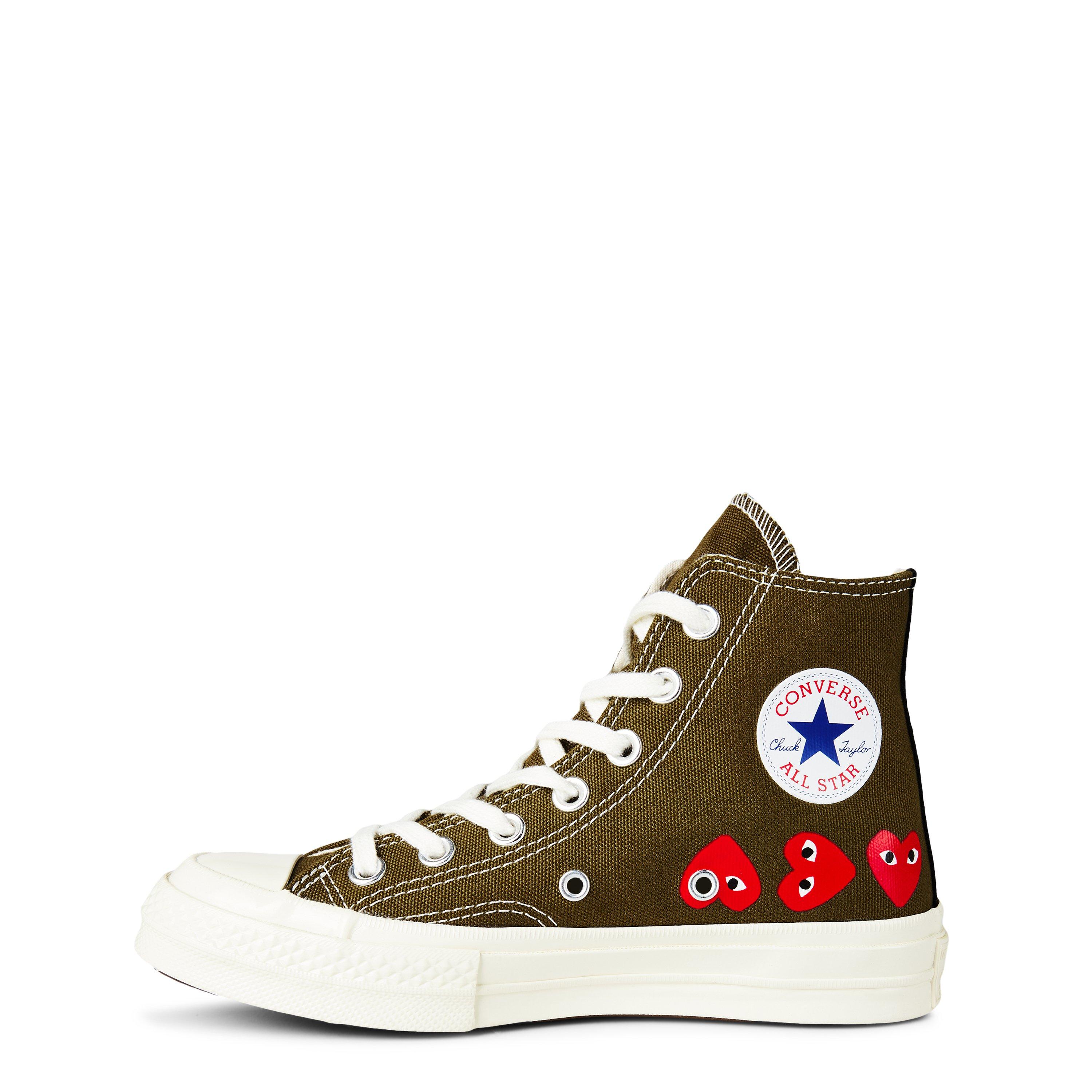 Khaki comme des garcons converse best sale