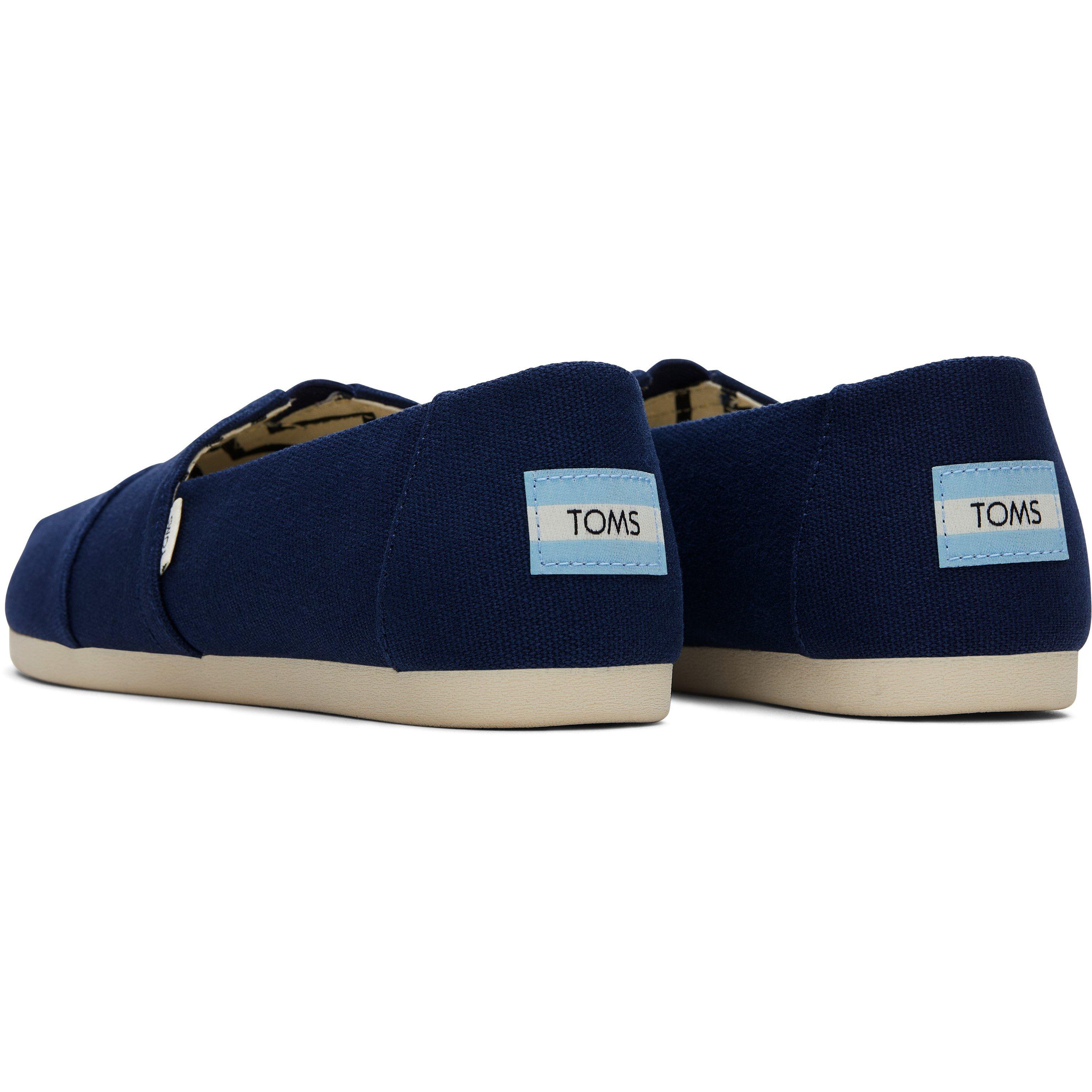 Navy - Toms - Alpargata Canvas Pumps - 4