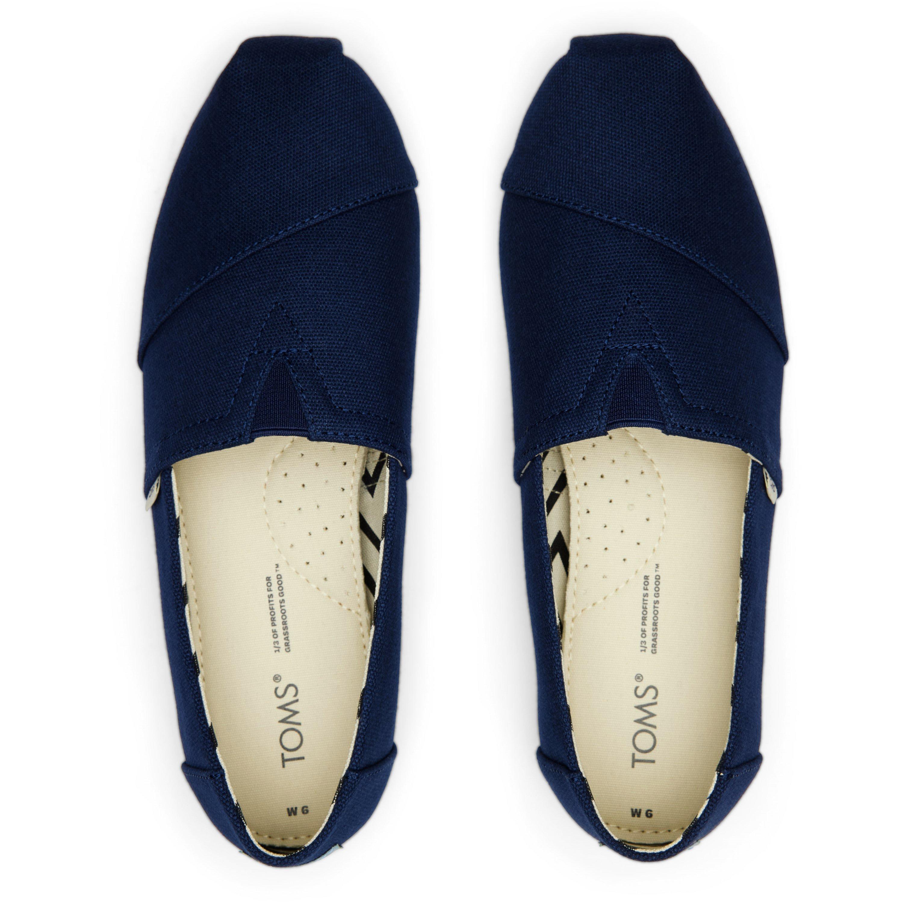 Navy - Toms - Alpargata Canvas Pumps - 5