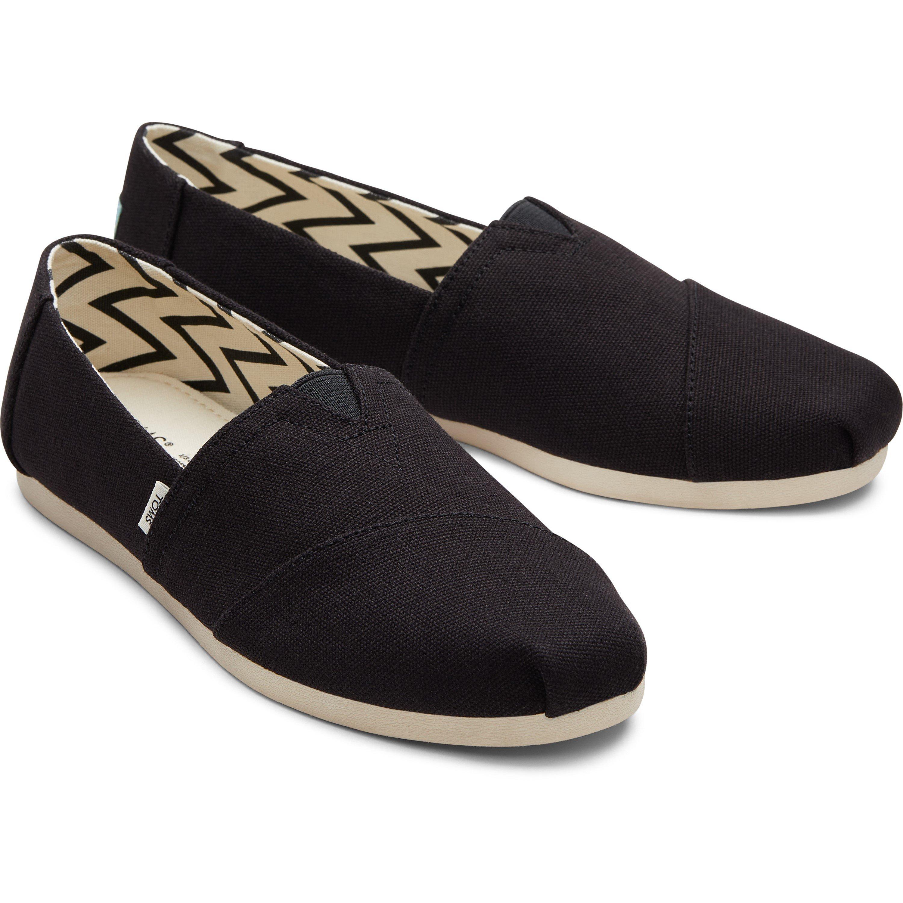 Black/Wht - Toms - Alpargata Canvas Pumps - 2