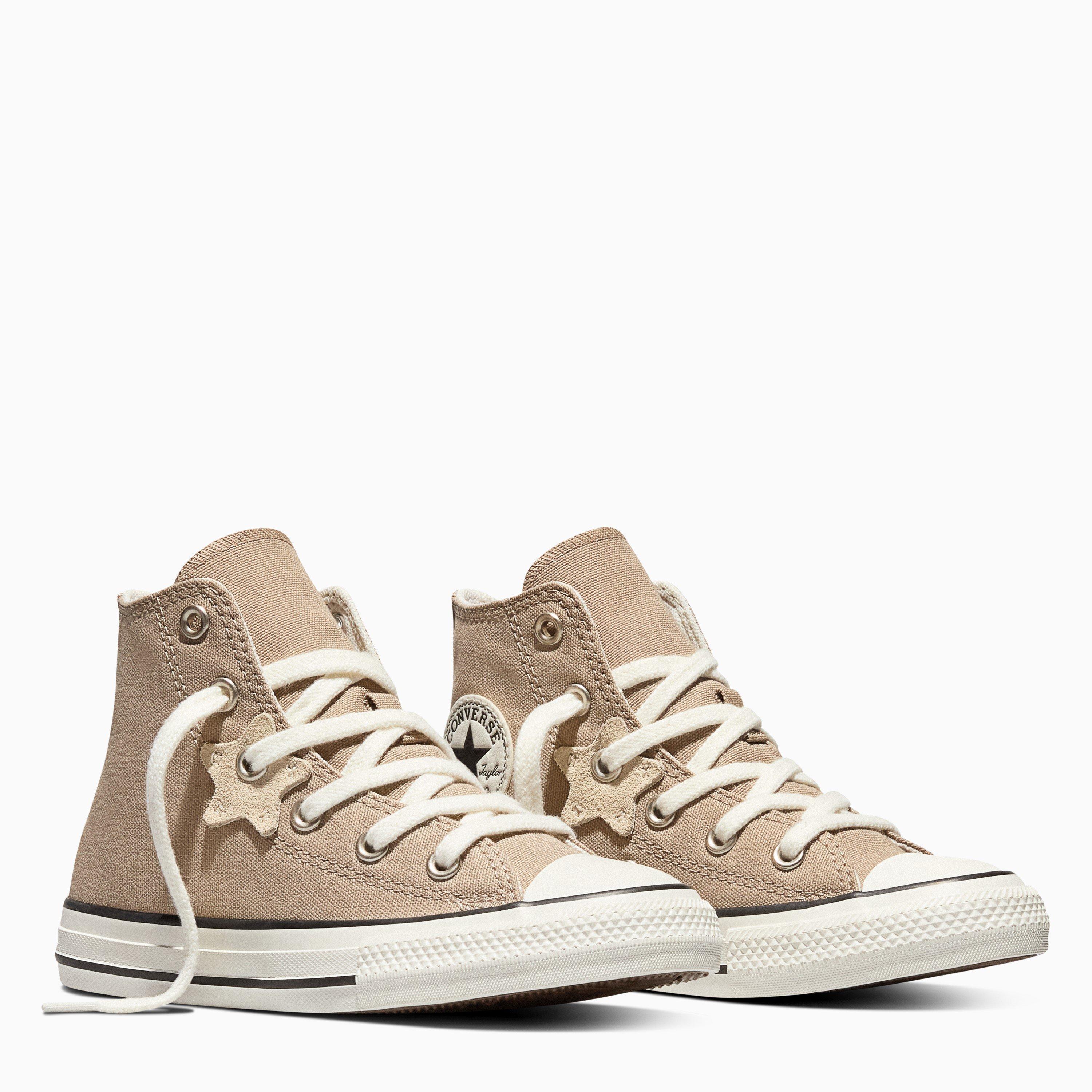 Grey/Egret/Blk - Converse - Women's Chuck Taylor All Star Canvas Trainers - 1