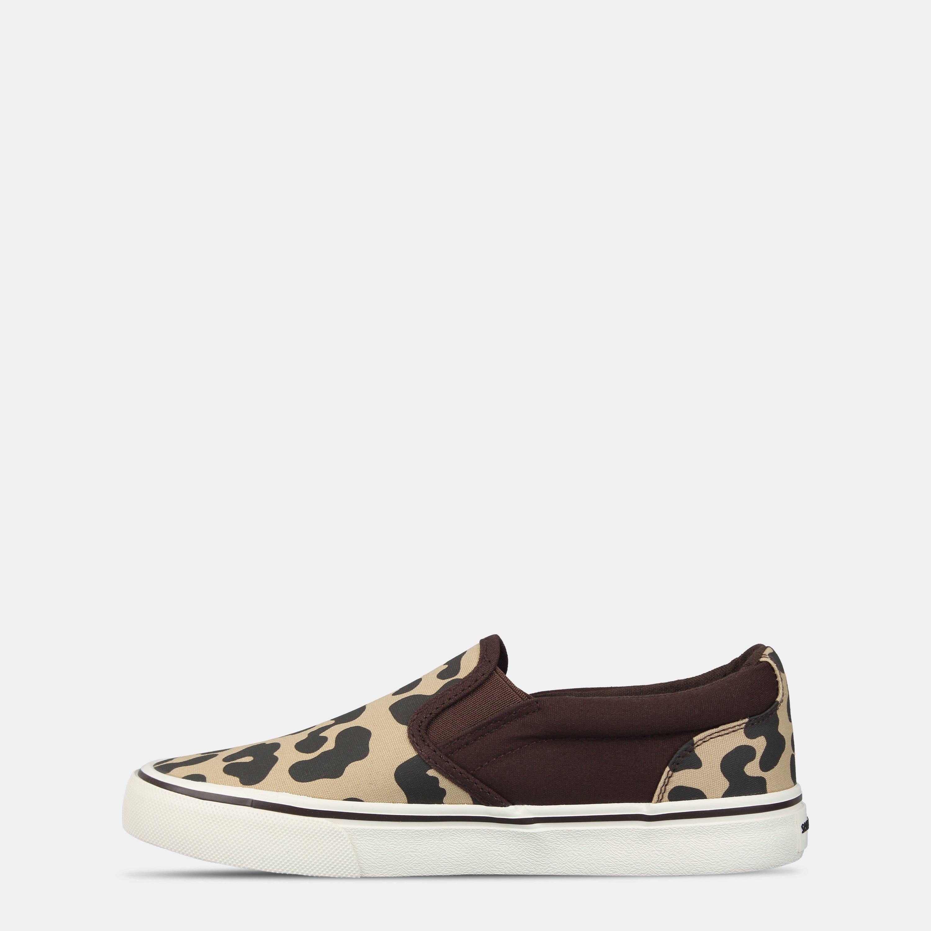 Leopard - SoulCal - Women's Canvas Slip On Trainers - 2