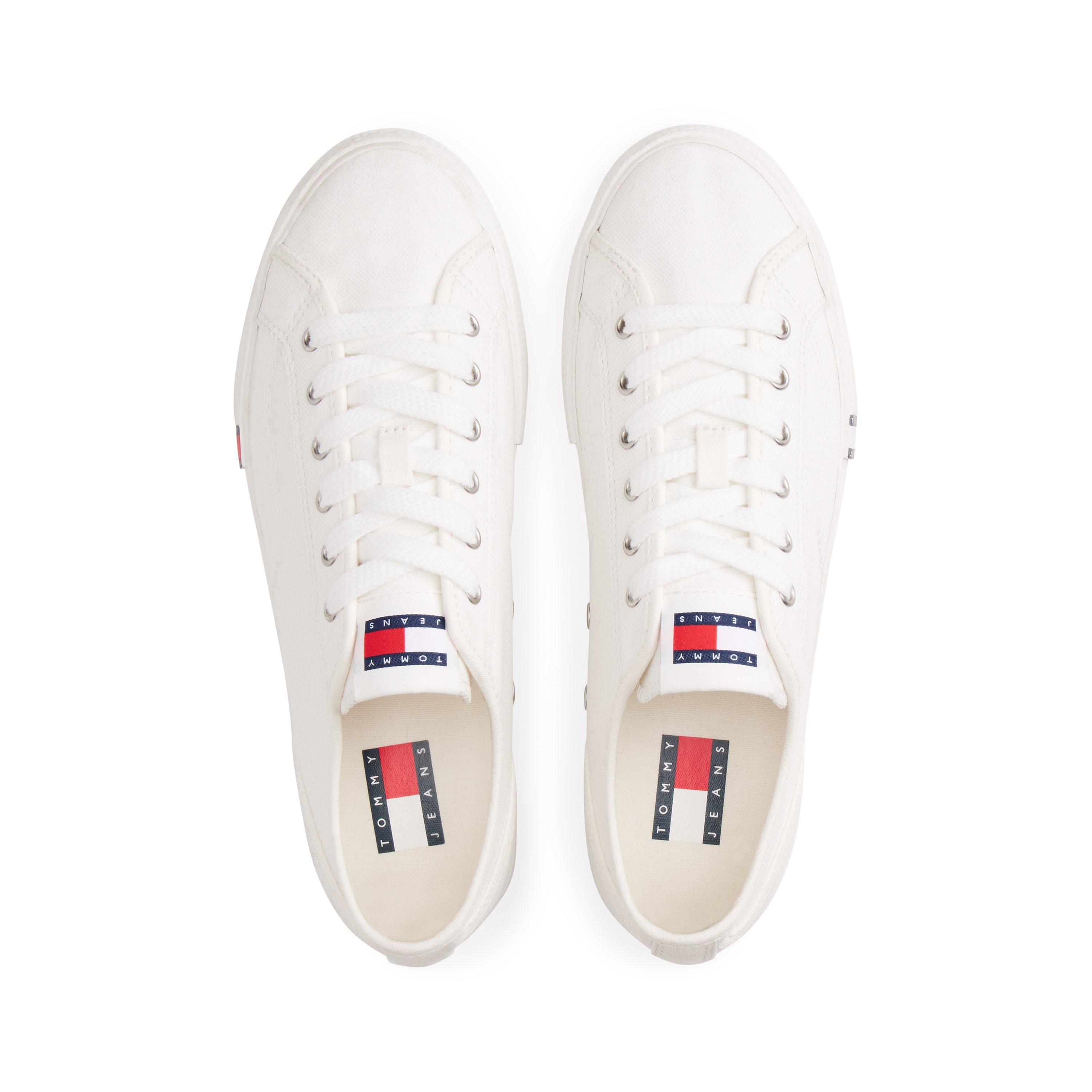 Ecru - Tommy Jeans - Women's Canvas Trainers - 3