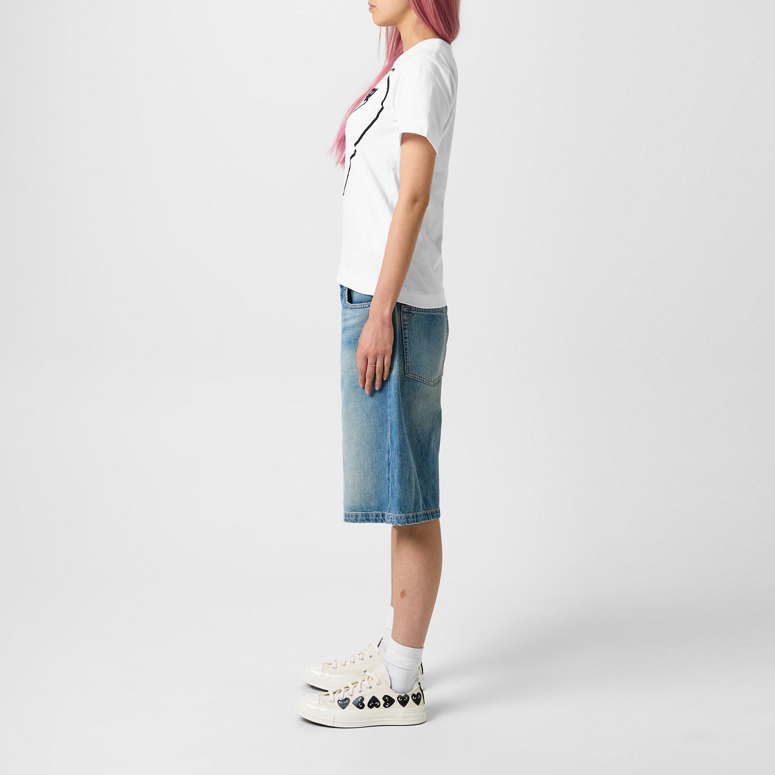 Beige 2 - Comme des Garcons PLAY - Multi Hearts-Print Low-Top Sneakers - 6