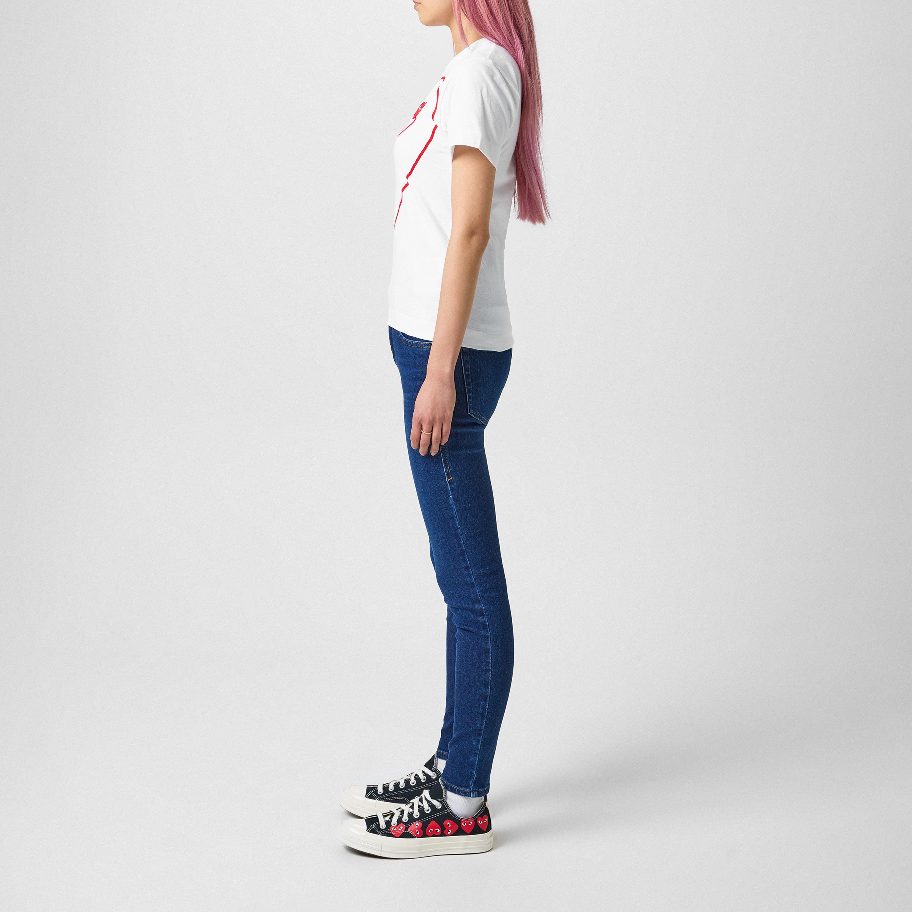 Black 1 - Comme des Garcons PLAY - Multi Hearts-Print Low-Top Sneakers - 6