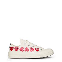 Comme des Garcons PLAY Multi Hearts-Print Low-Top Sneakers