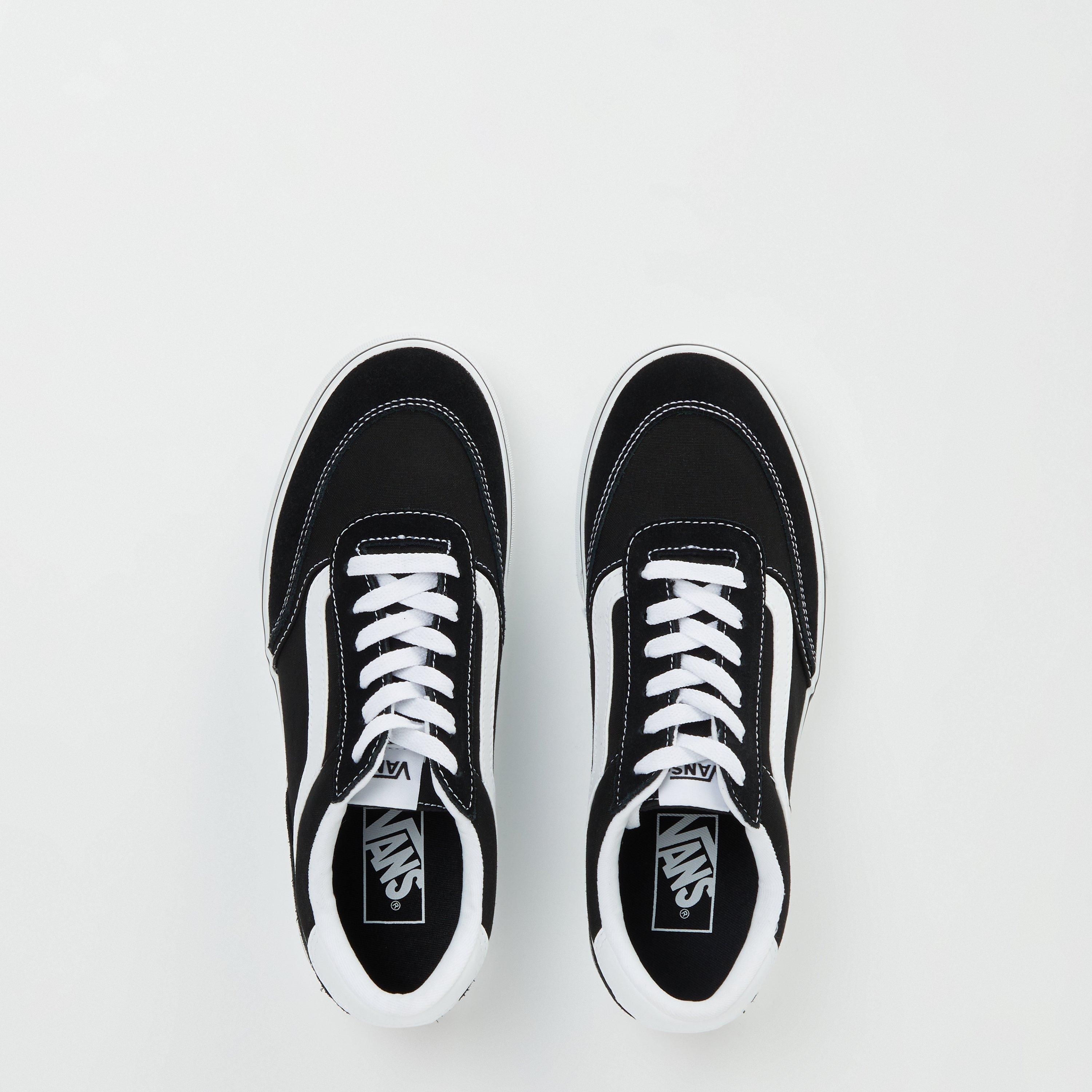 Black/White - Vans - Brooklyn Canvas Low Trainers - 4