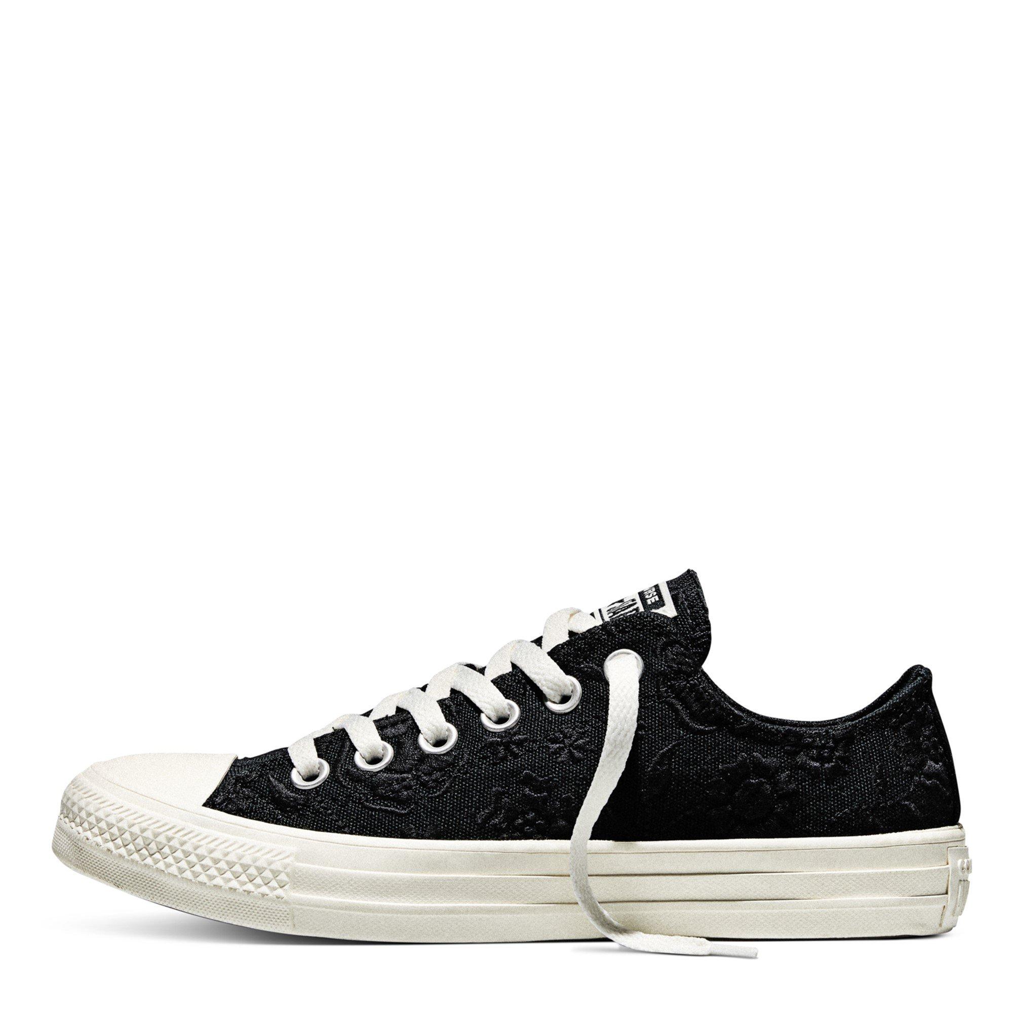 Black/Egret - Converse - Women's Canvas Trainers - 2