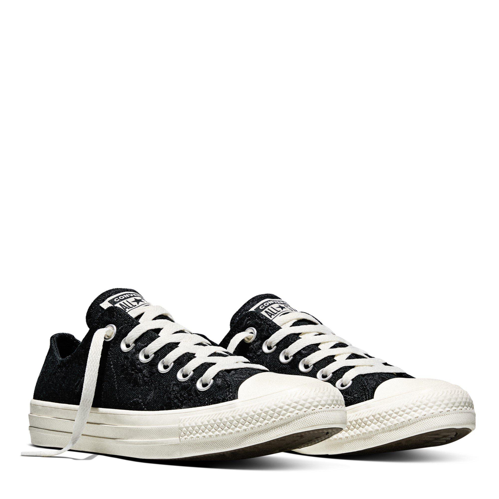 Black/Egret - Converse - Women's Canvas Trainers - 4