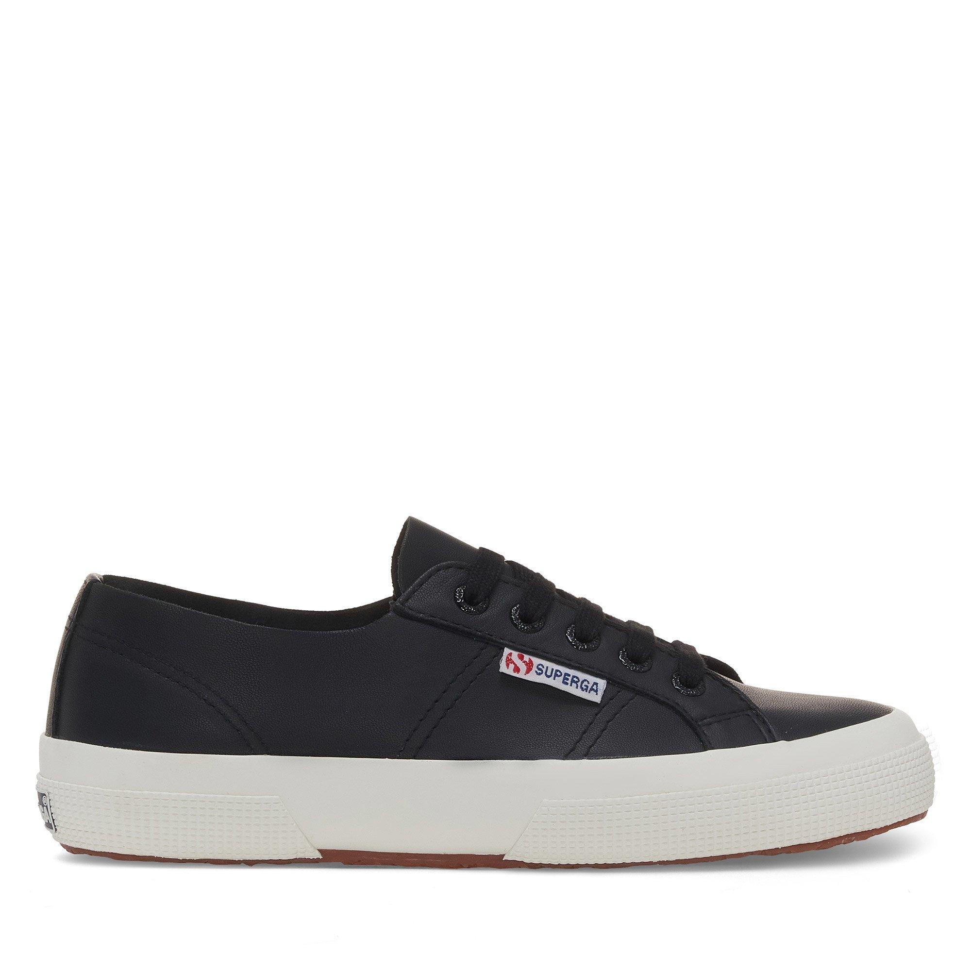 Superga Women's Black F Avorio Nappa Canvas Low Trainers - 6 (39.5)
