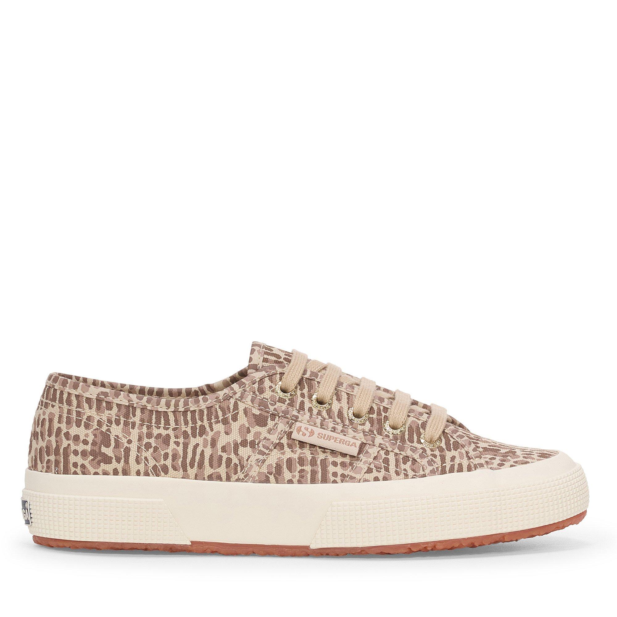 Superga Women's Canvas Low Trainers - Brown Lt Beige - 4 (37)