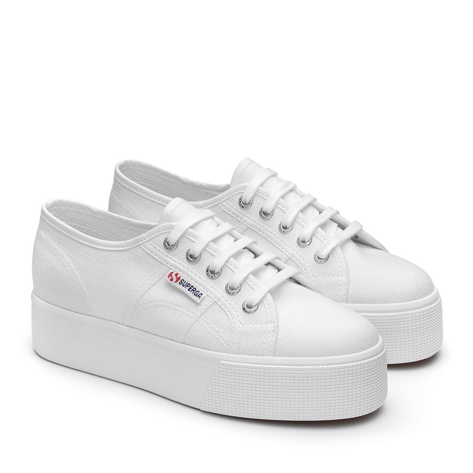 White - Superga - Linea Canvas Low Trainers - 2