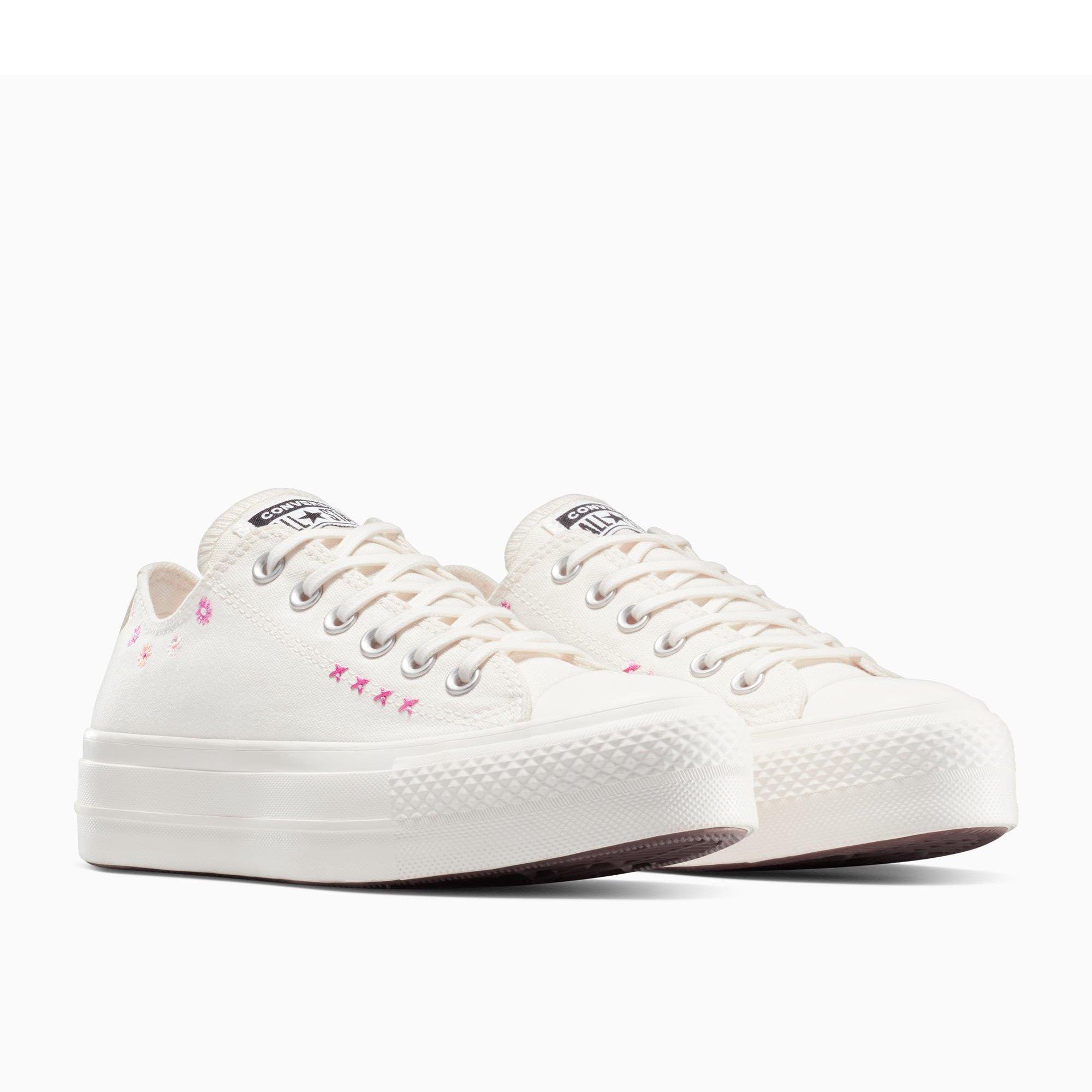 286-Egret/Sug - Converse - Women's Chuck Taylor All Star Lif Canvas Trainers - 4