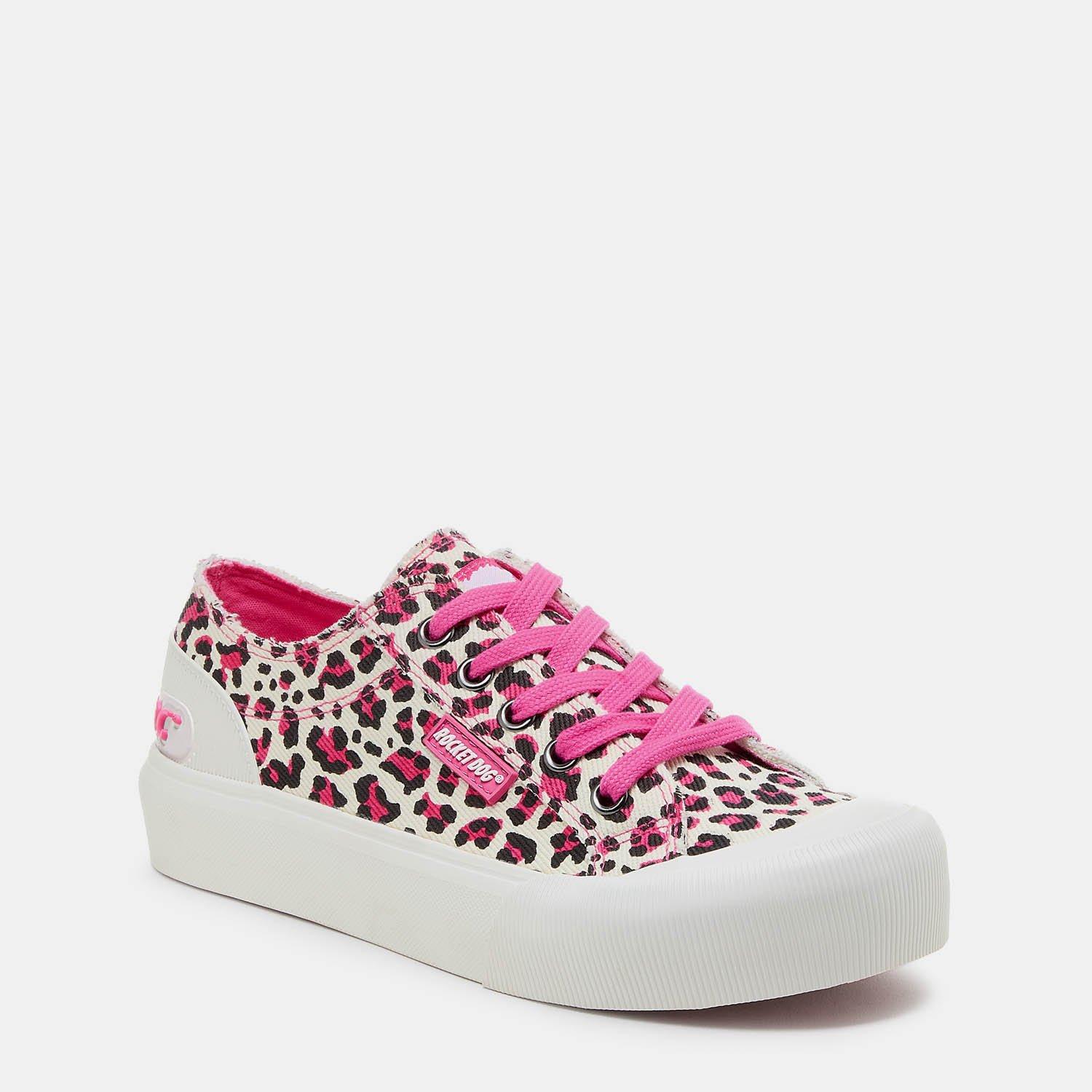 Pink - Rocket Dog - Women's Jazzin Plus Canvas Platform Trainers - 3