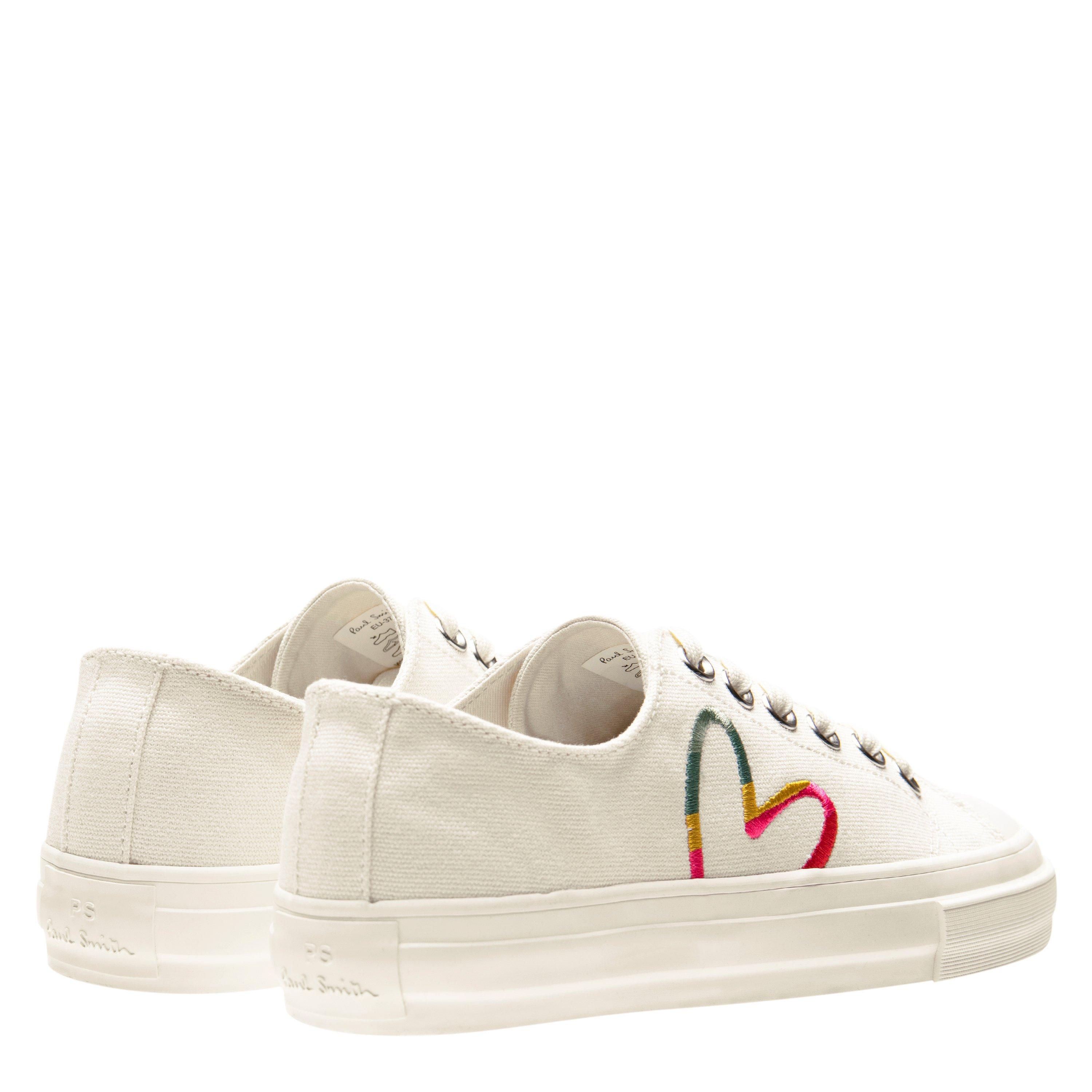 White 02 - PS Paul Smith - Kinsey Canvas Trainer Ladies - 5