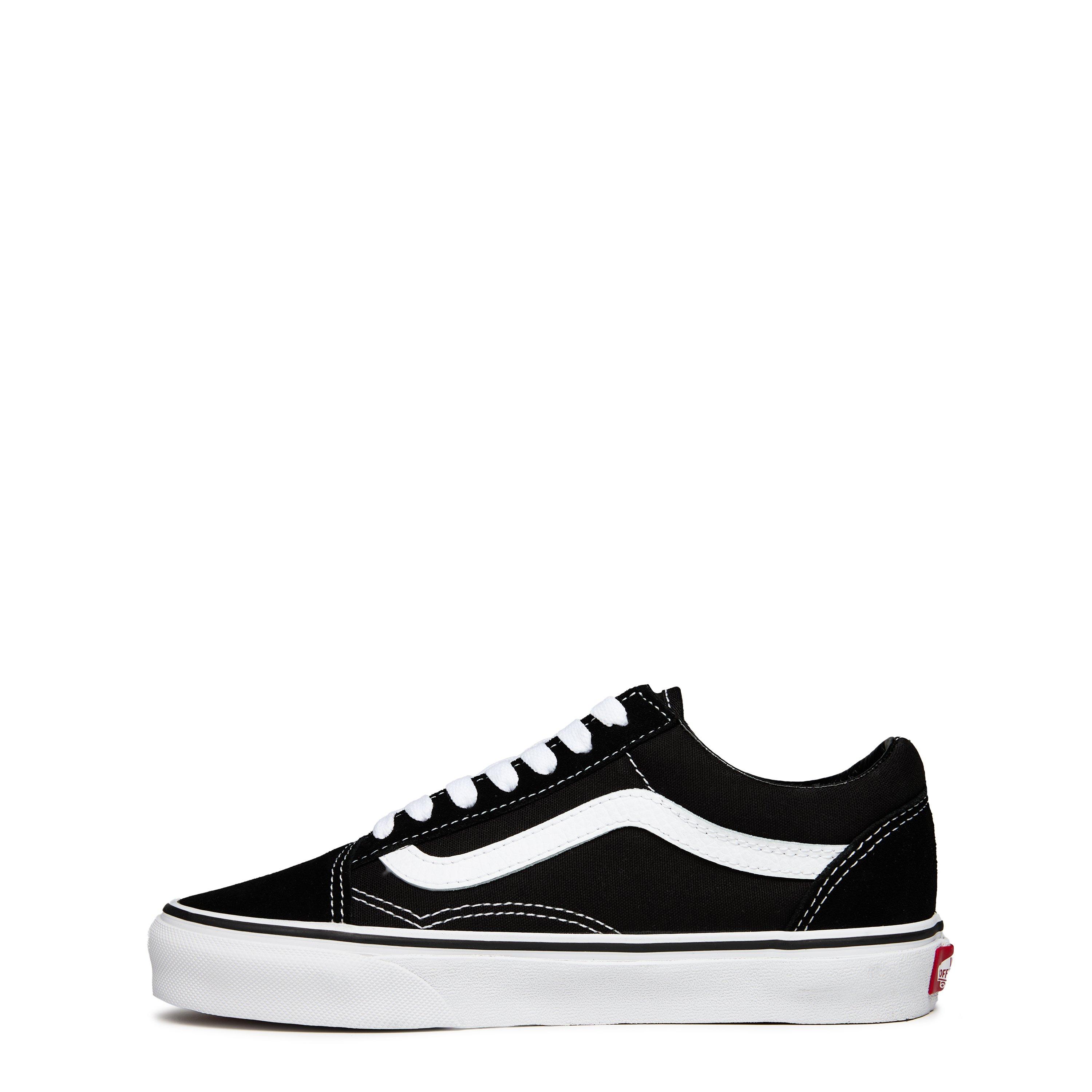 Black/White - Vans - Old Skool Shoes Womens - 3