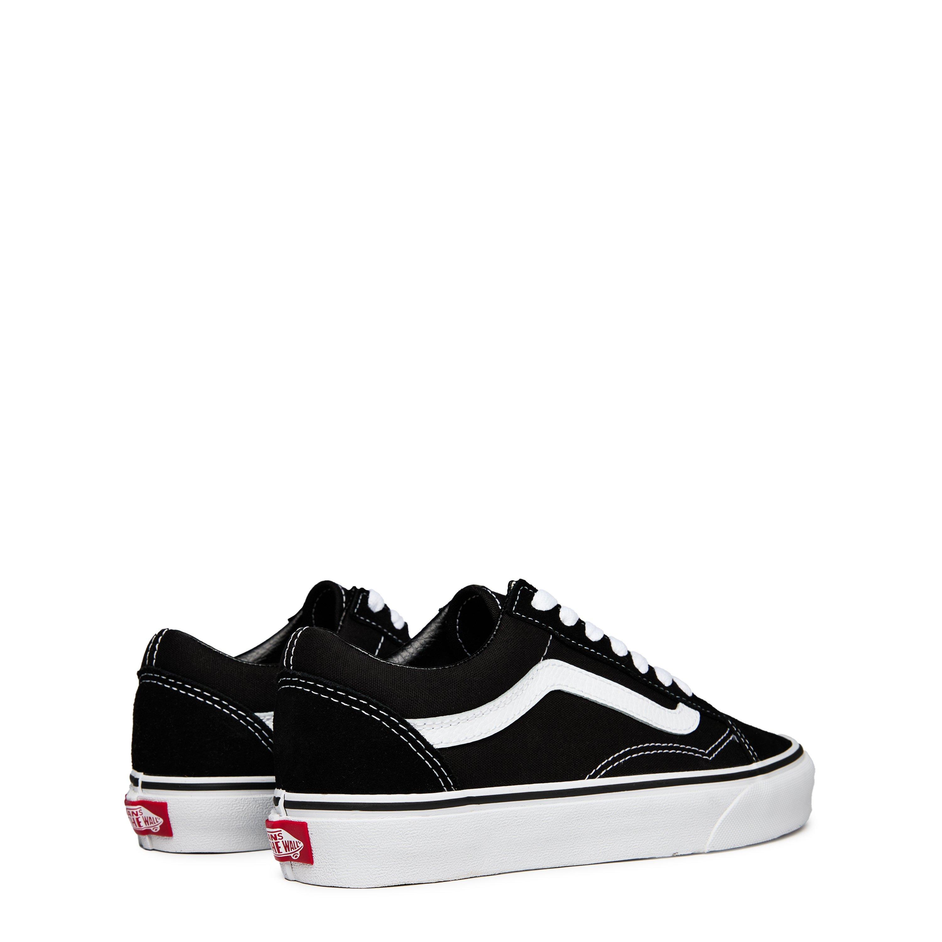 Black/White - Vans - Old Skool Shoes Womens - 5