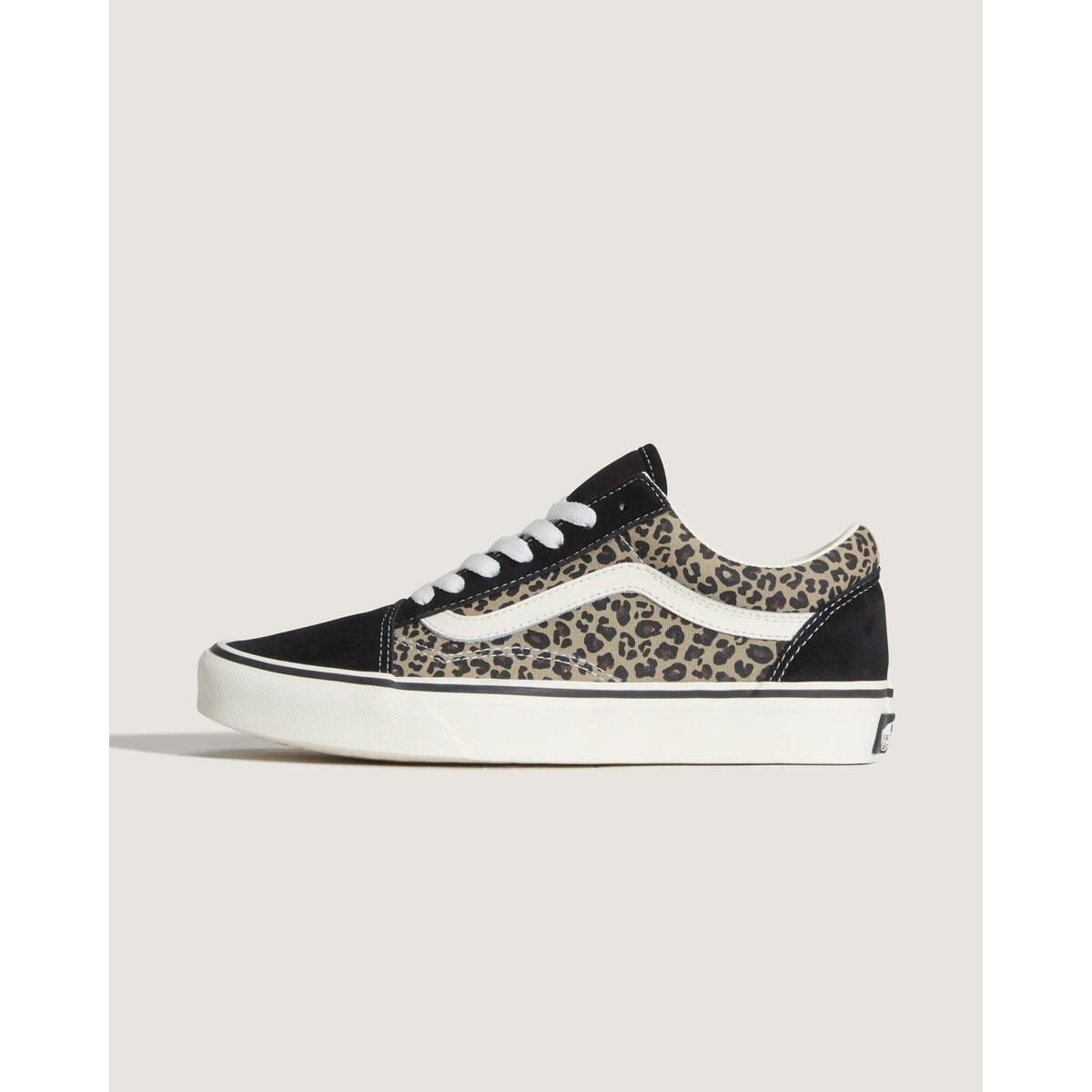 Leopard - Vans - Old Skool Shoes Womens - 5