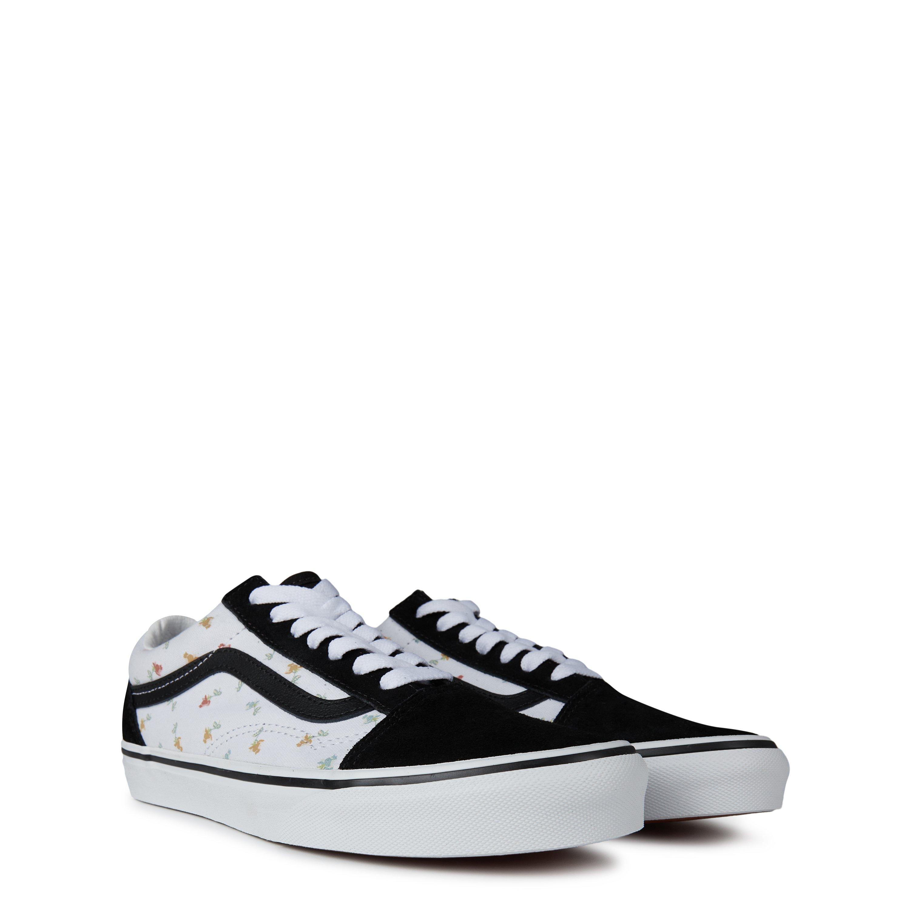 Floral - Vans - Old Skool Shoes Womens - 3