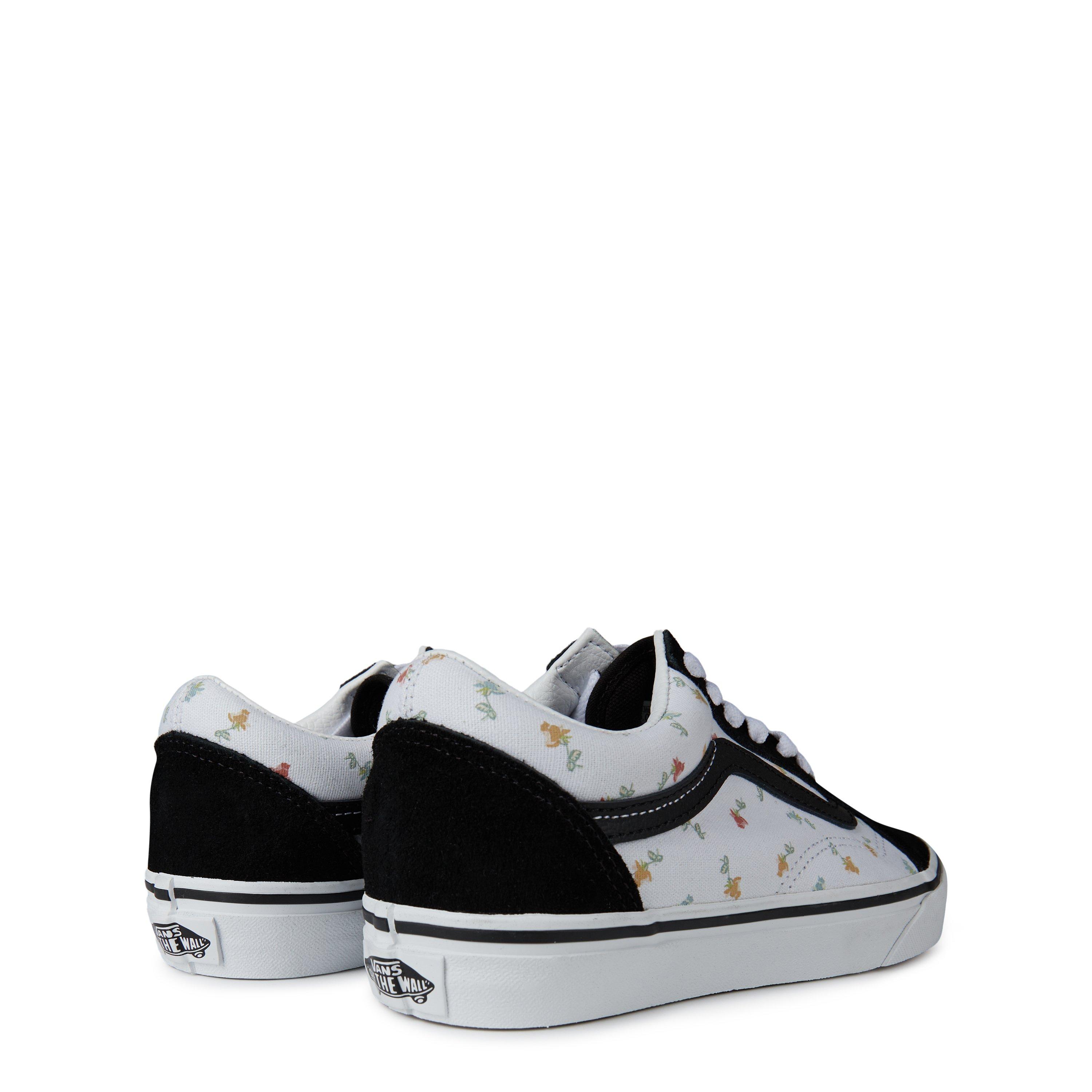 Floral - Vans - Old Skool Shoes Womens - 4