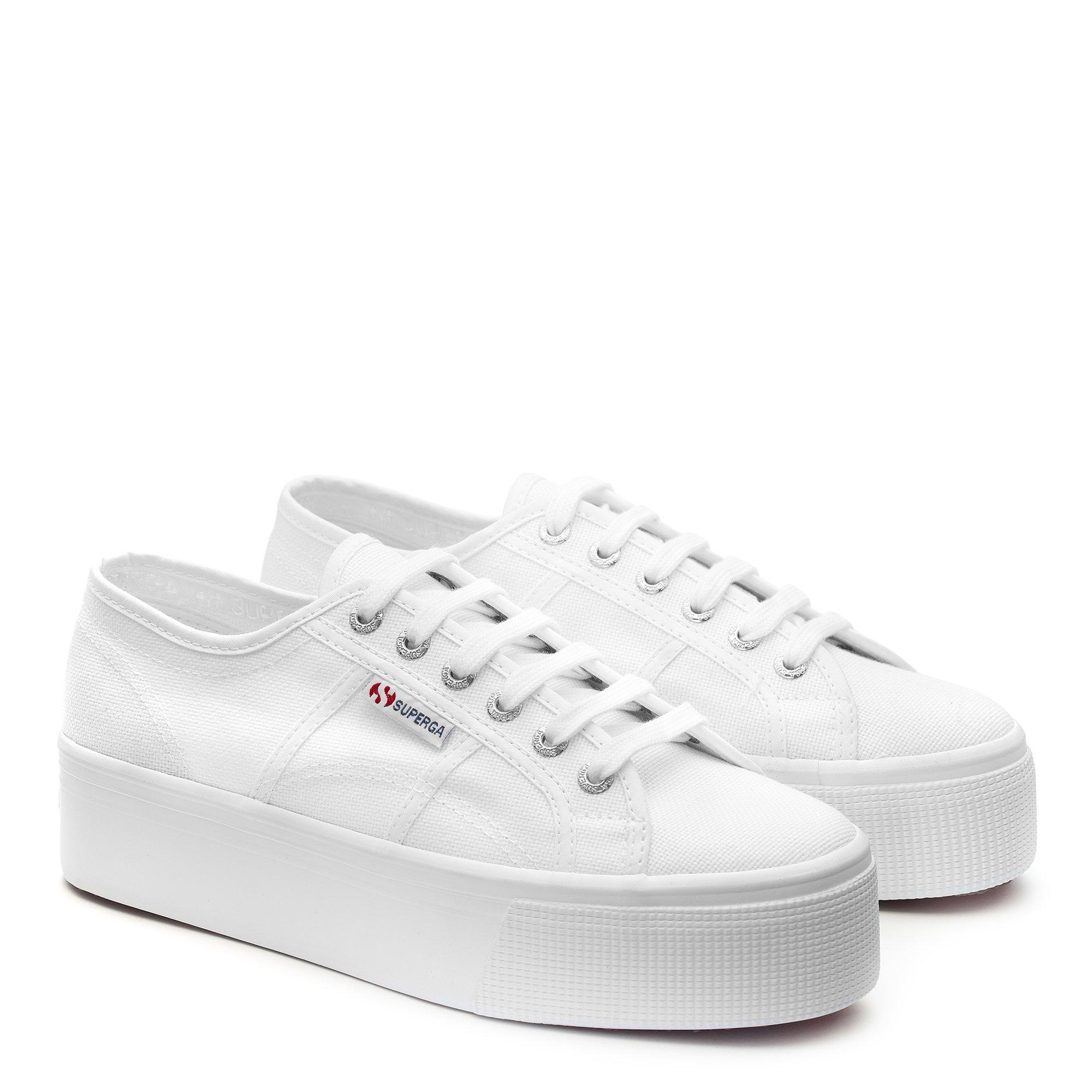 White - Superga - 2790 Platform Trainers - 2