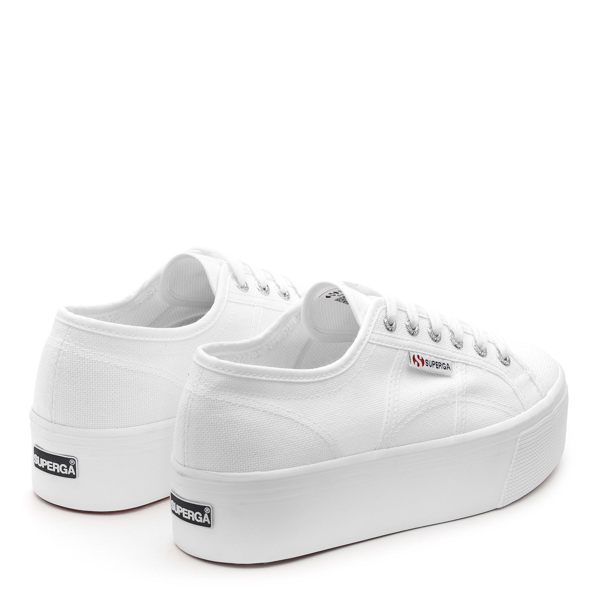 White - Superga - 2790 Platform Trainers - 3