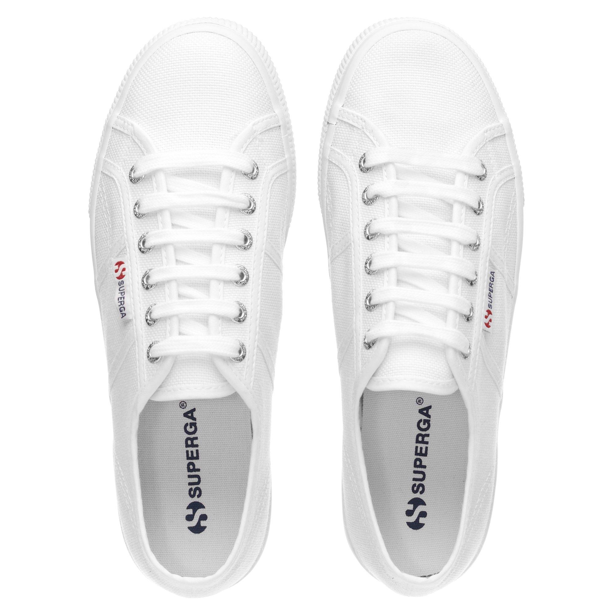 White - Superga - 2790 Platform Trainers - 5