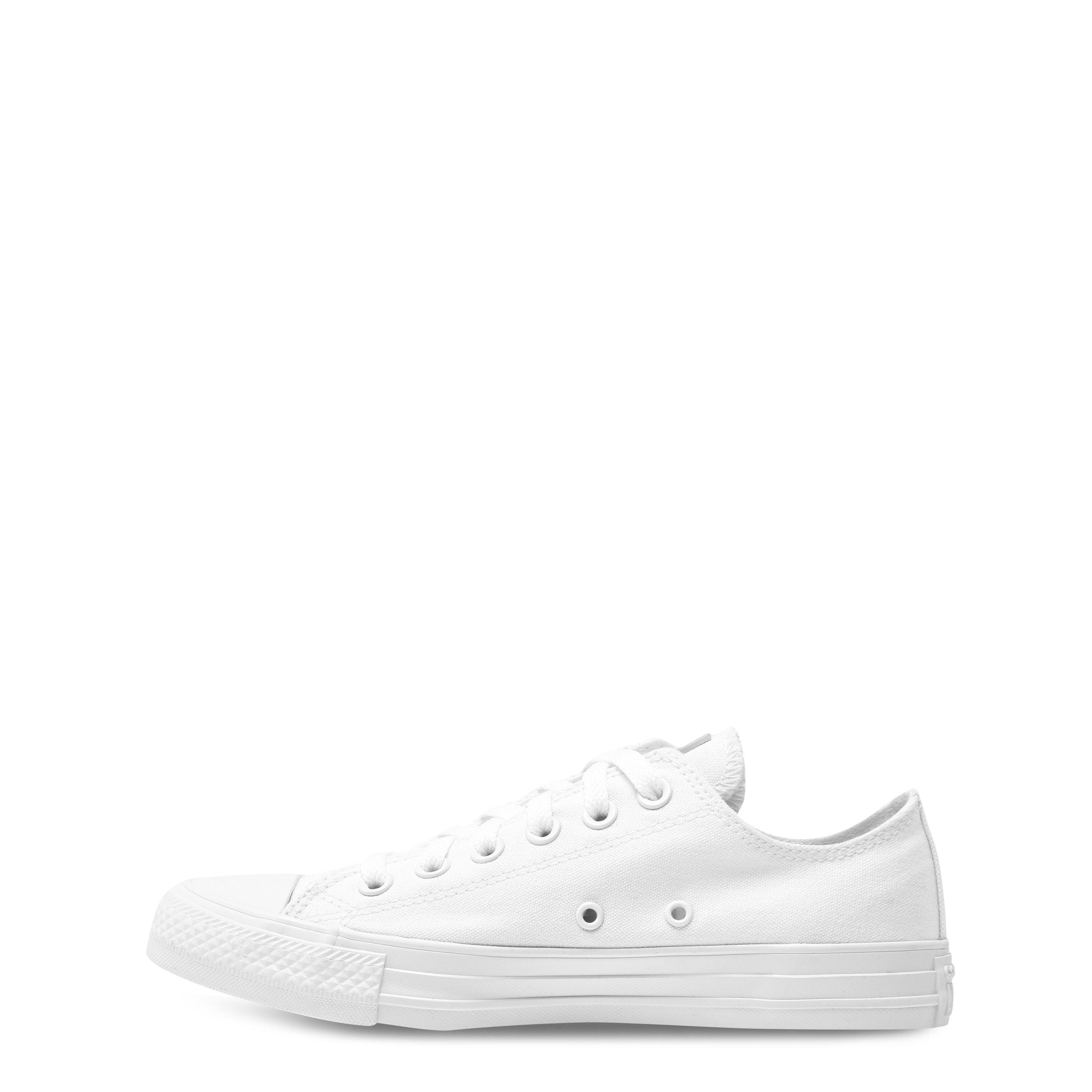 White 137 - Converse - All Star Mono Canvas Trainers - 3