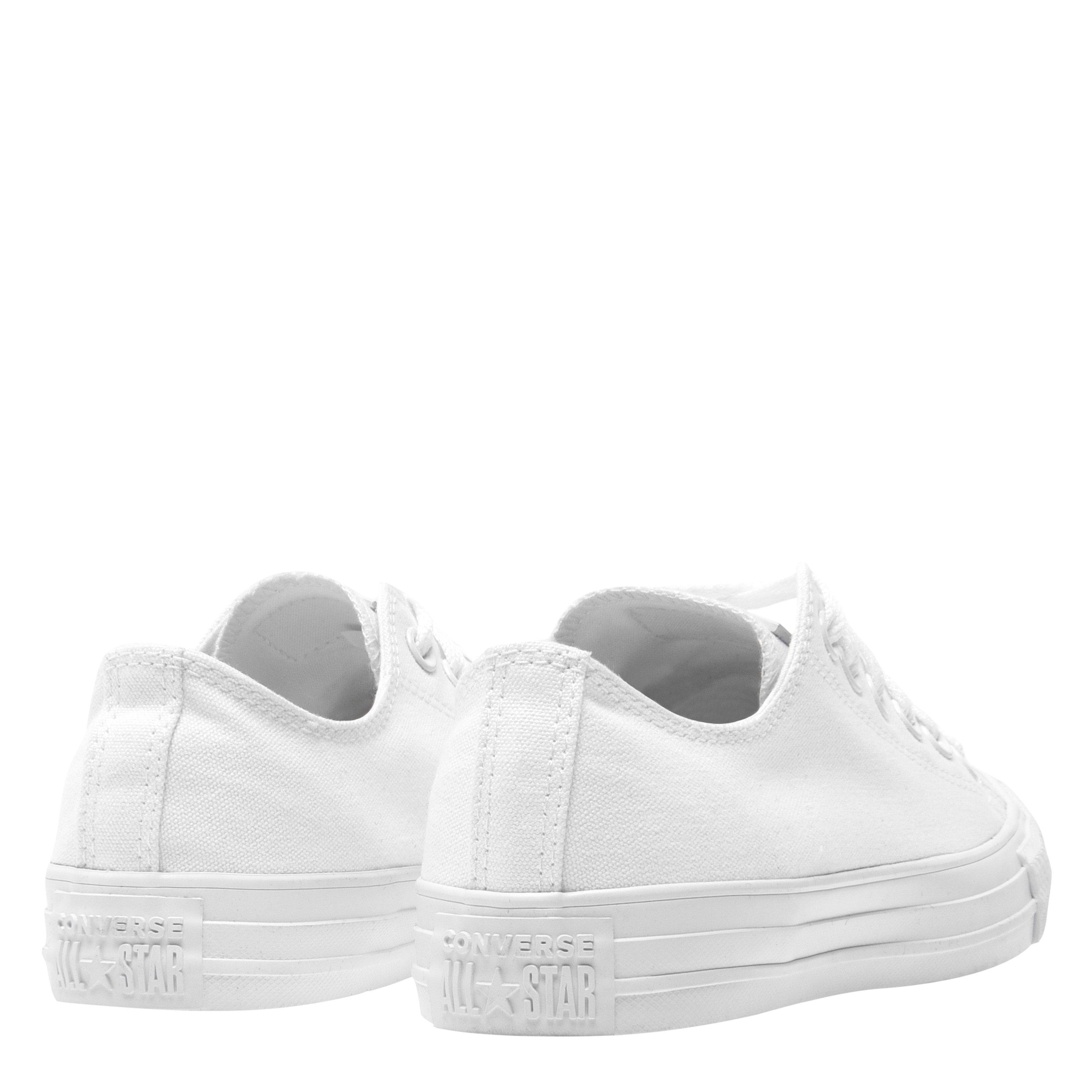 White 137 - Converse - All Star Mono Canvas Trainers - 5