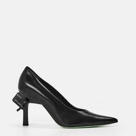 Off White Canvas Pumps Ld99